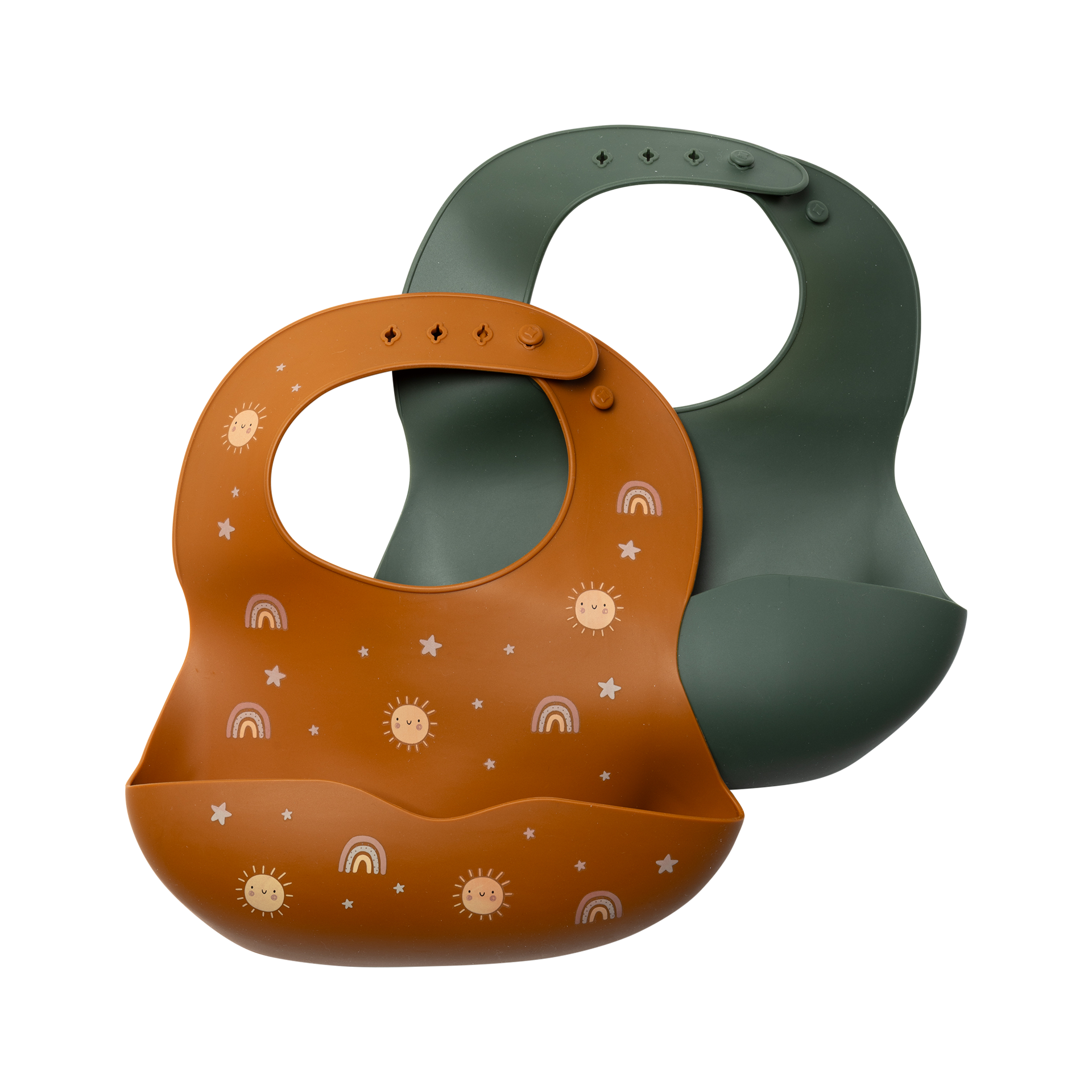 Lätzchen kindsgard 2-teilig zimt grün Lätzchen kindsgard 2-teilig zimt grün