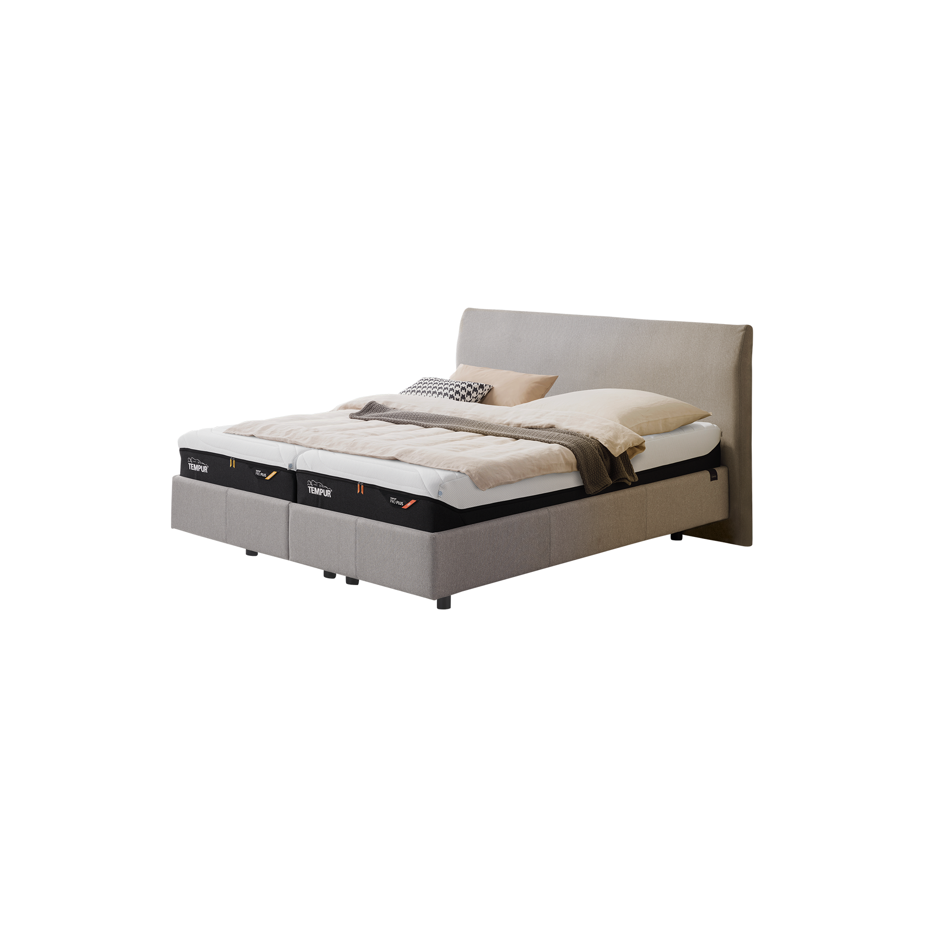 TEMPUR® Polsterbett Classic Bezug Ash Grey 180x200 cm