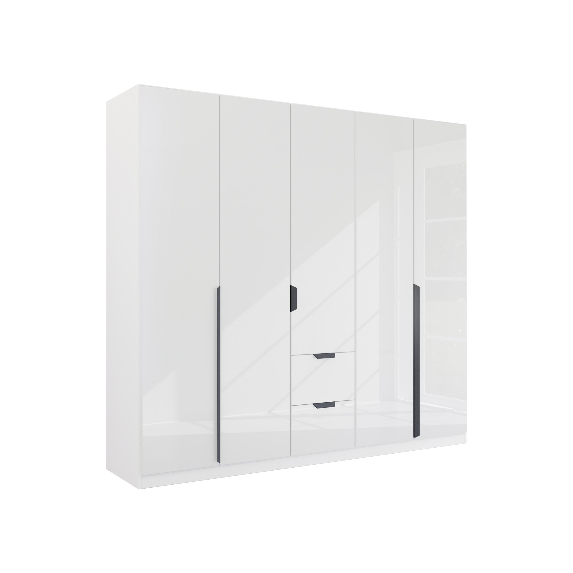 Drehtürenschrank Mood 5-türig Grau 54*226*210 Drehtürenschrank Mood 5-türig Grau 54*226*210