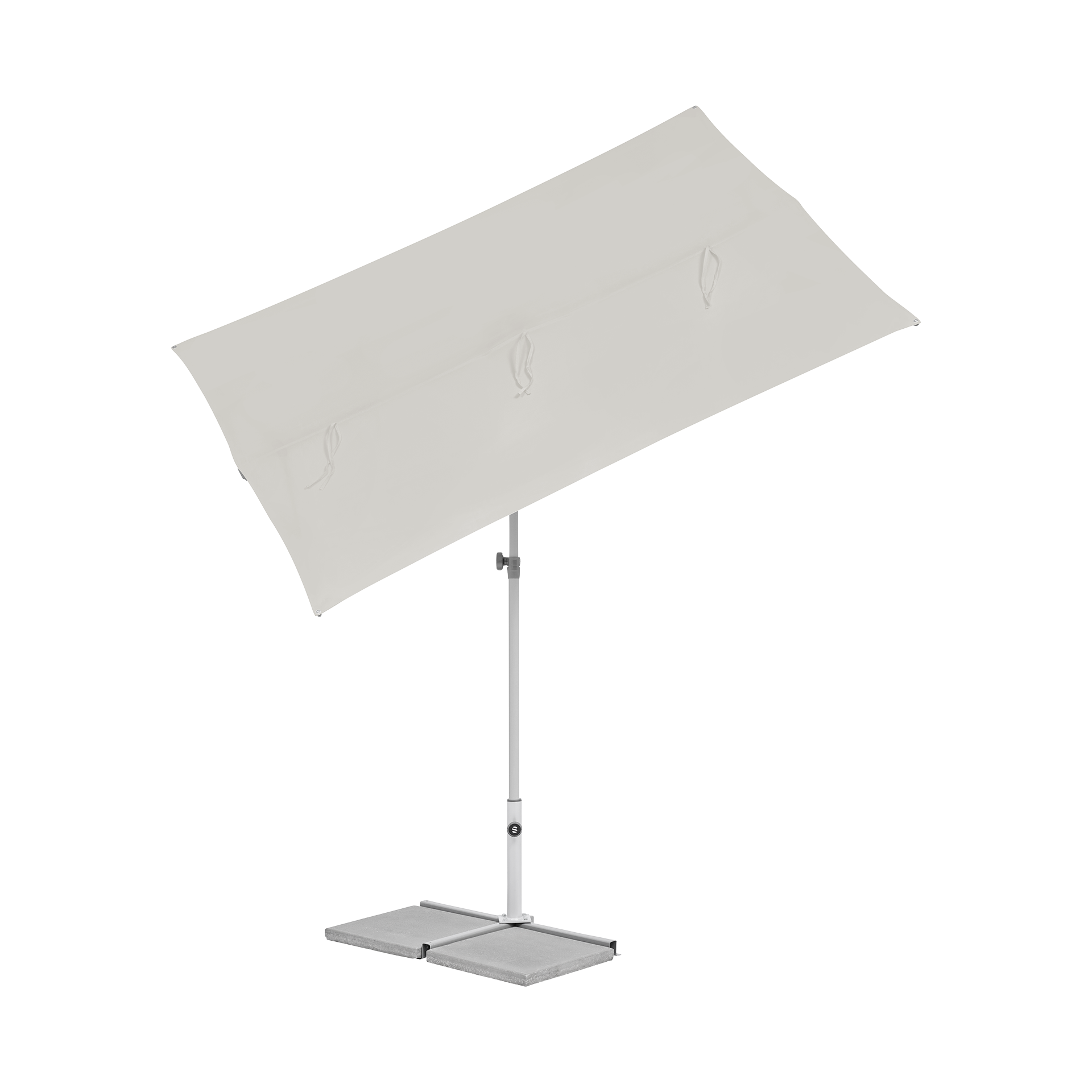 Suncomfort by Glatz Sonnenschirm Flex Roof Grau 195x140