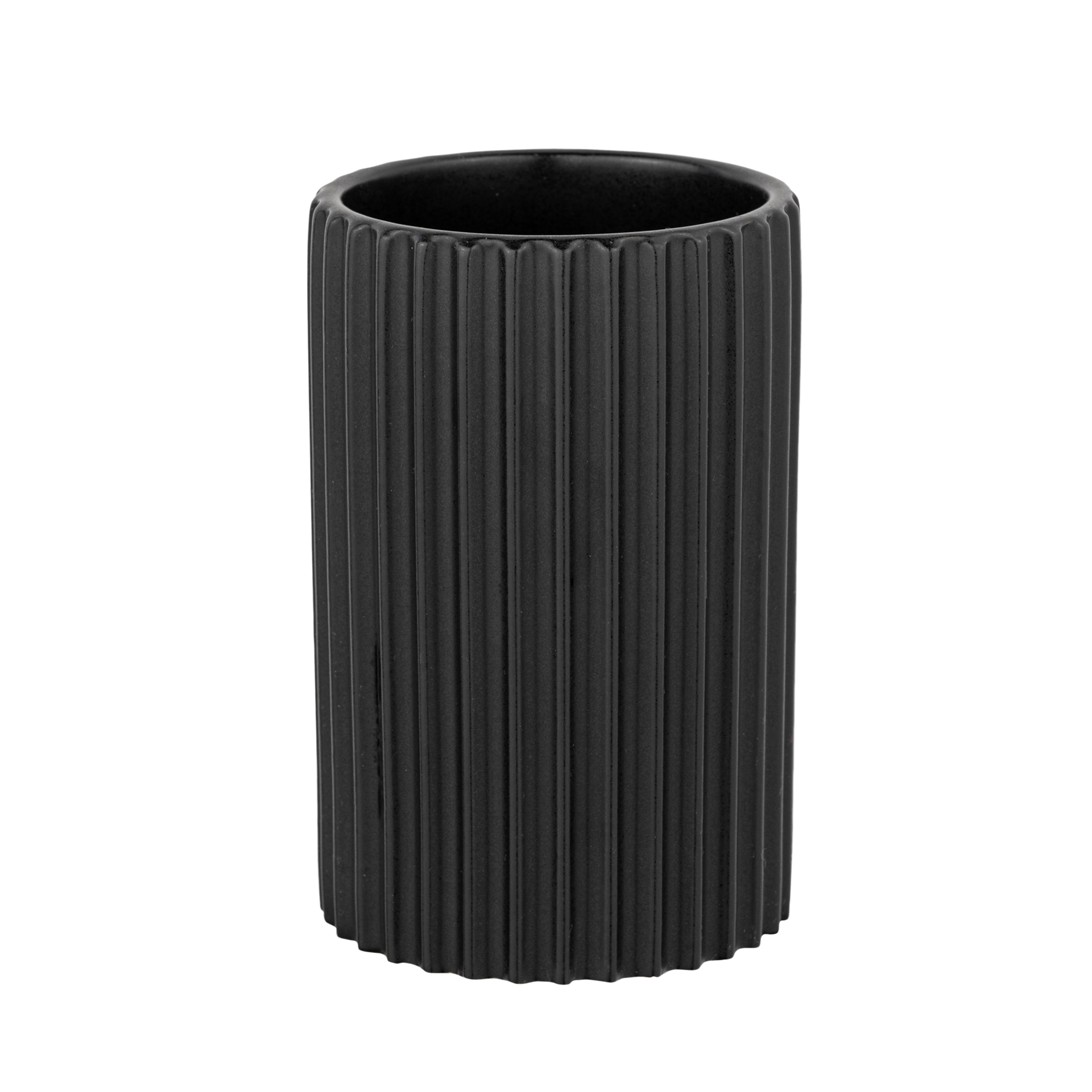 SCHÖNER WOHNEN-Kollektion Zahnputzbecher Soliera Schwarz SCHÖNER WOHNEN-Kollektion Zahnputzbecher Soliera Schwarz