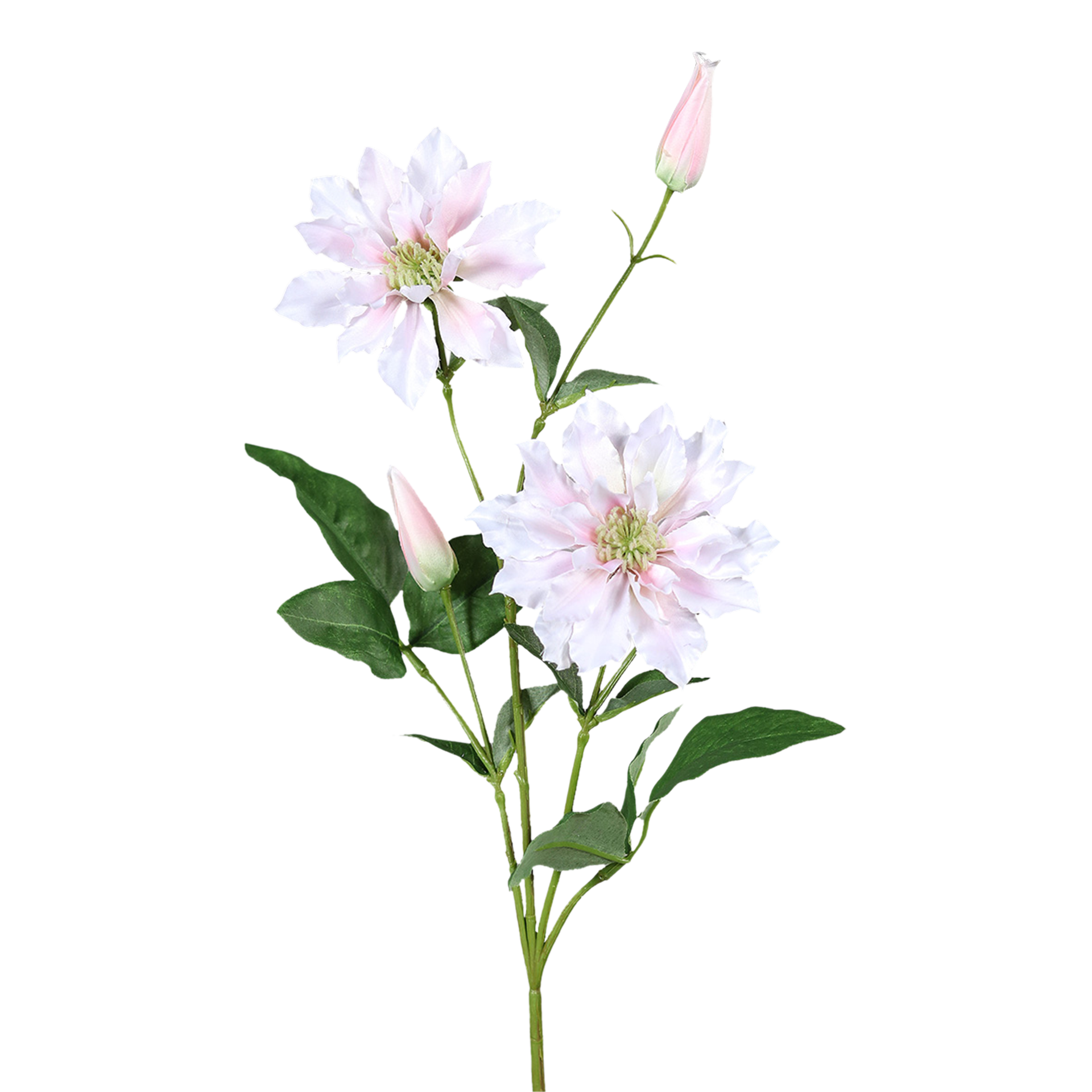 Kunstblume Clematiszweig Weiß-Rose Kunstblume Clematiszweig Weiß-Rose