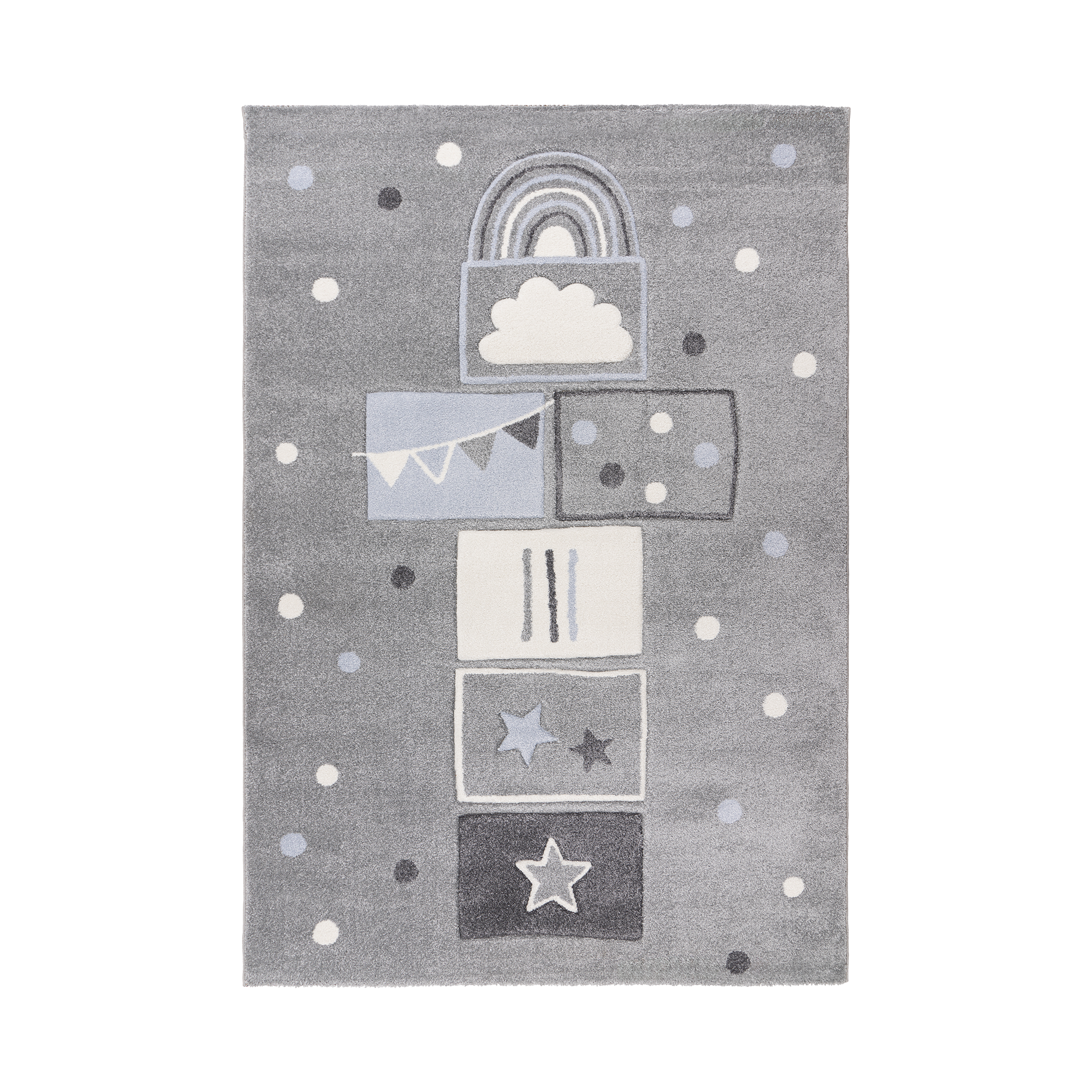Kinderteppich Happy 120x170 Silver Rainbow Kinderteppich Happy 120x170 Silver Rainbow