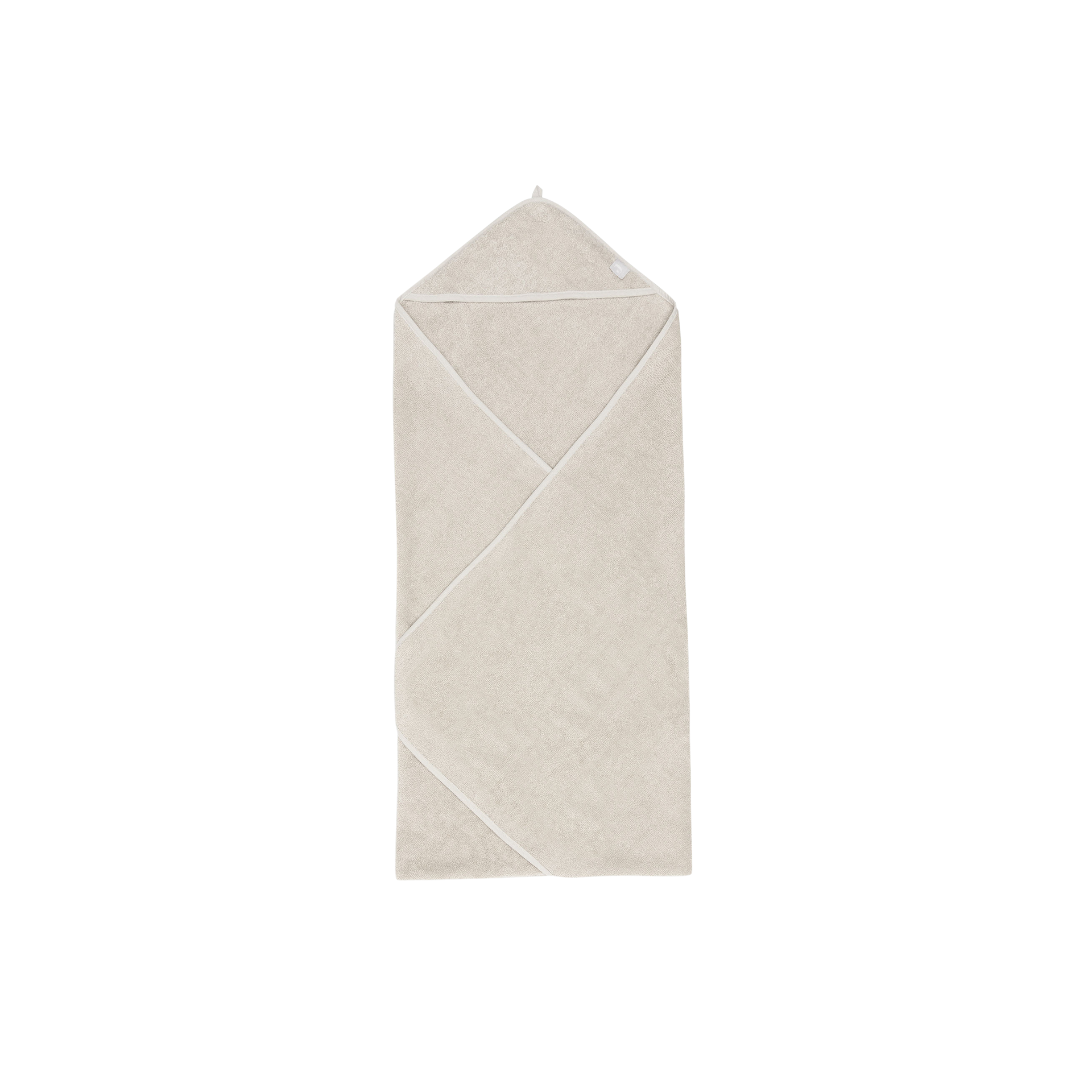 Kapuzenbadetuch Frottee 100x100cm nougat