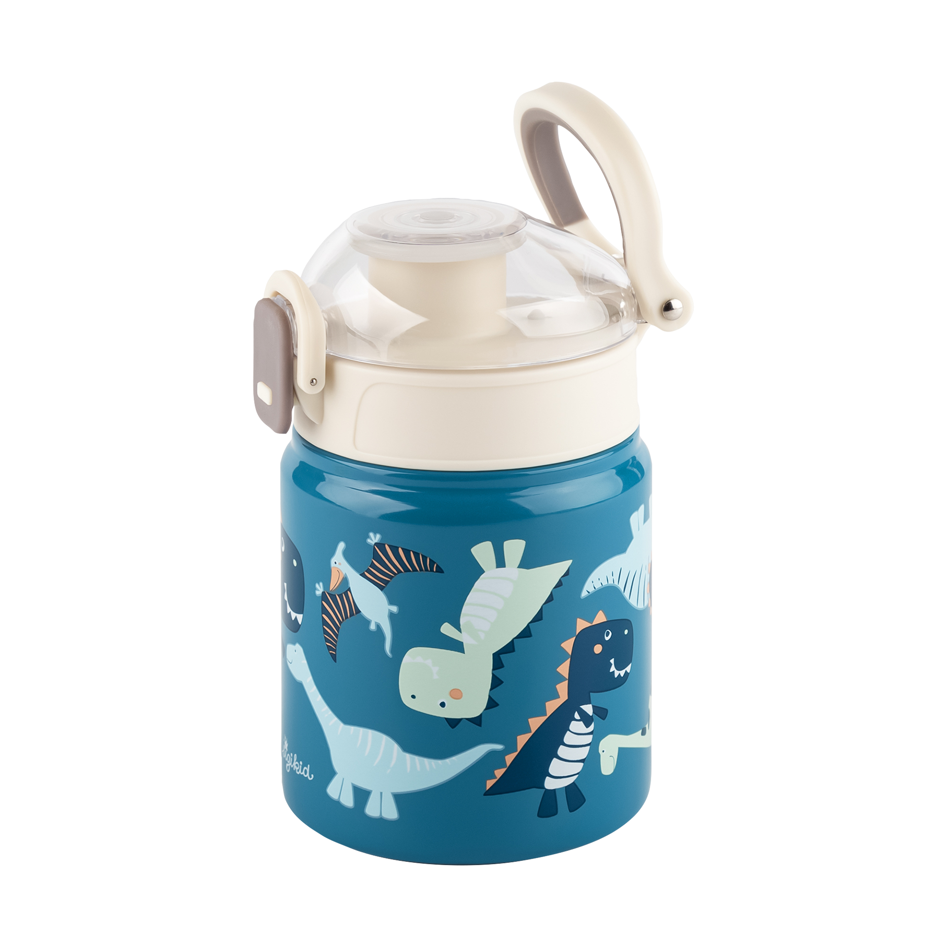 Trinkflasche Dino blau