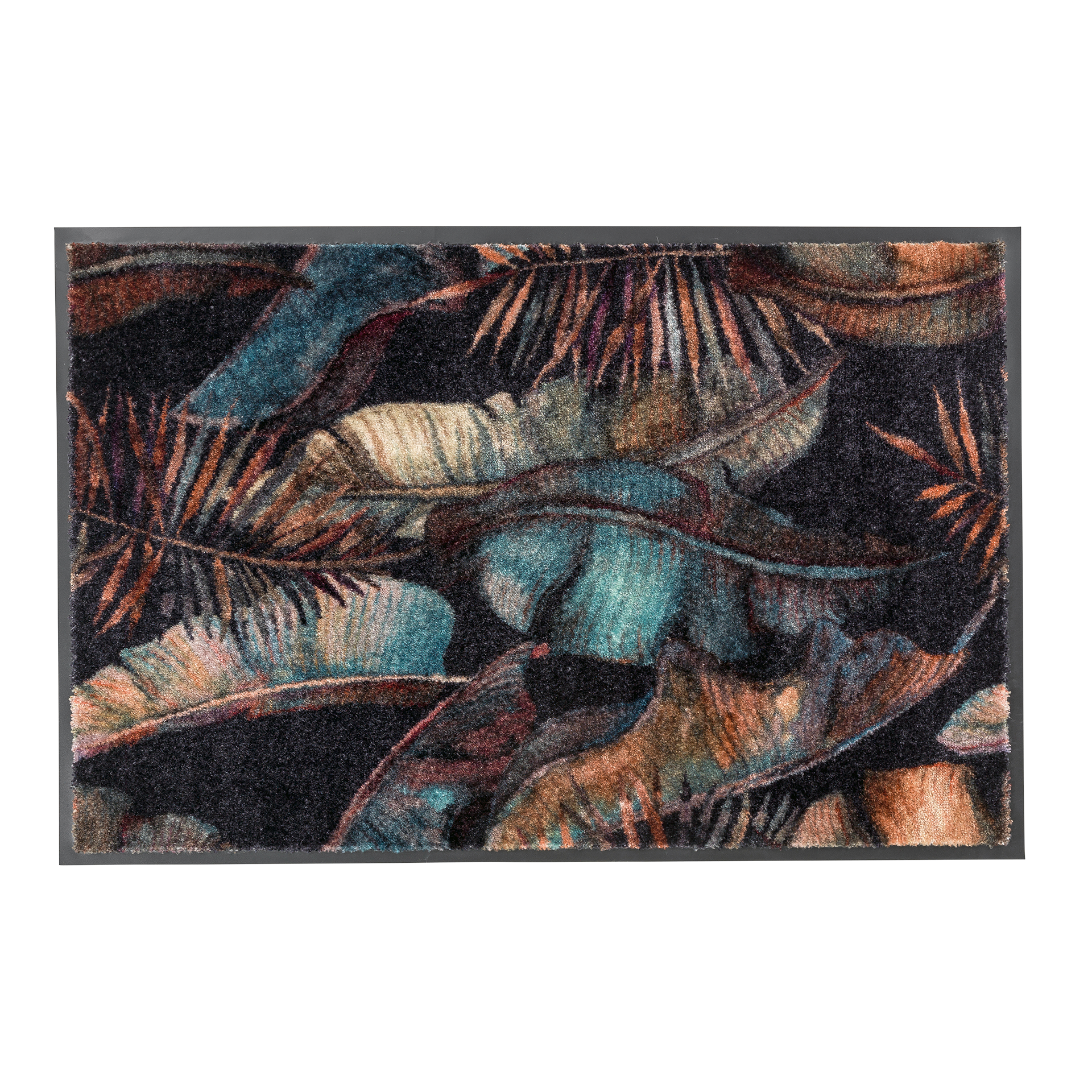 SCHÖNER WOHNEN-Kollektion Fußmatte Miami 50x70 Jungle Anthrazit SCHÖNER WOHNEN-Kollektion Fußmatte Miami 50x70 Jungle Anthrazit
