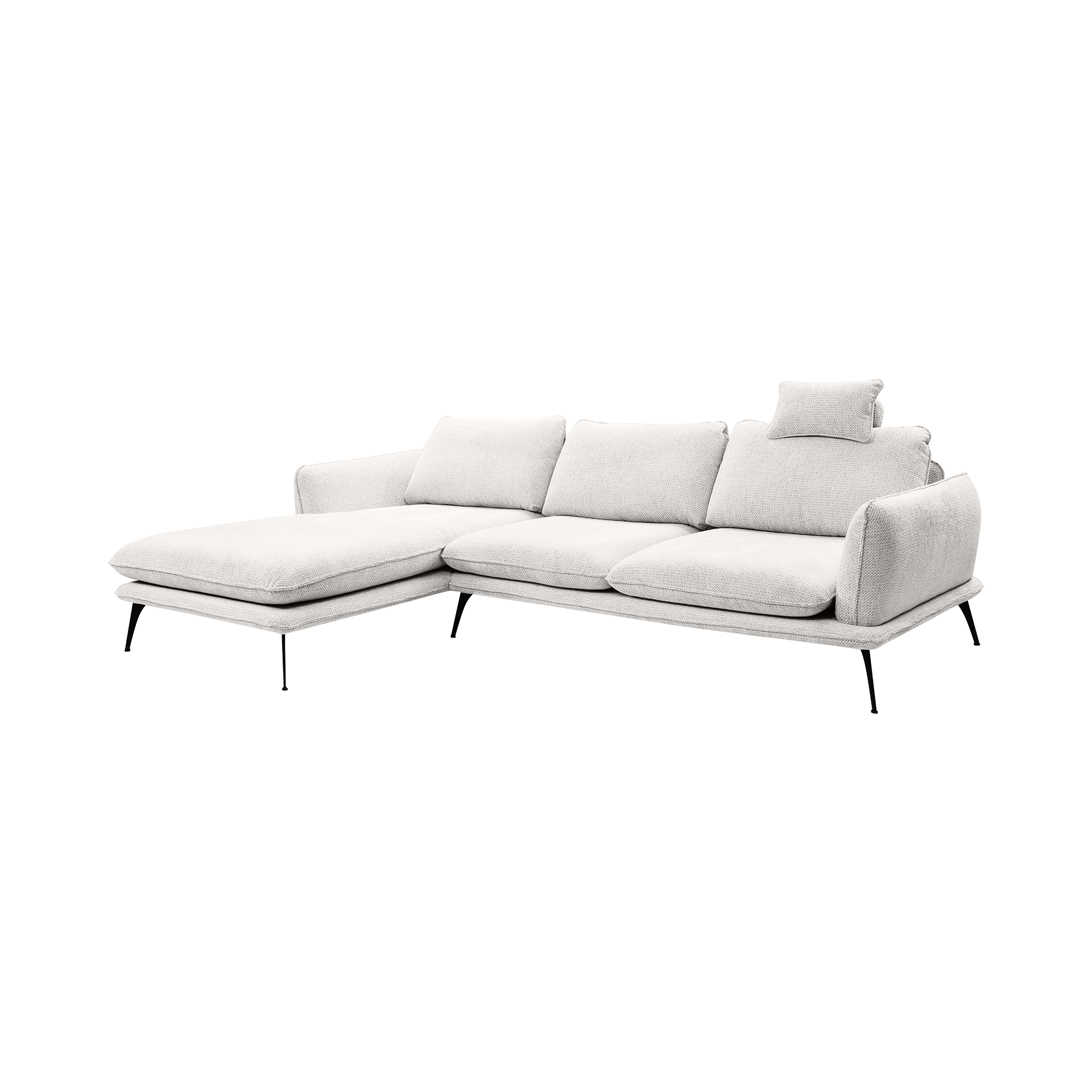 Inovationi Ecksofa Portamo Weiß Ottomane links Inovationi Ecksofa Portamo Weiß Ottomane links