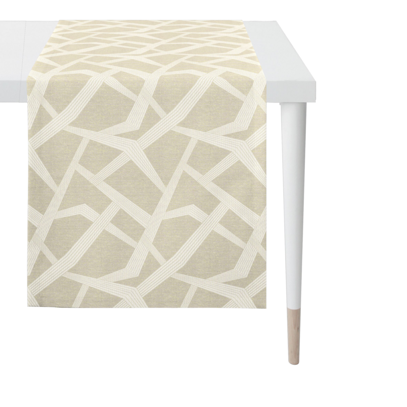 Tischläufer Domino Beige 44x140 Tischläufer Domino Beige 44x140