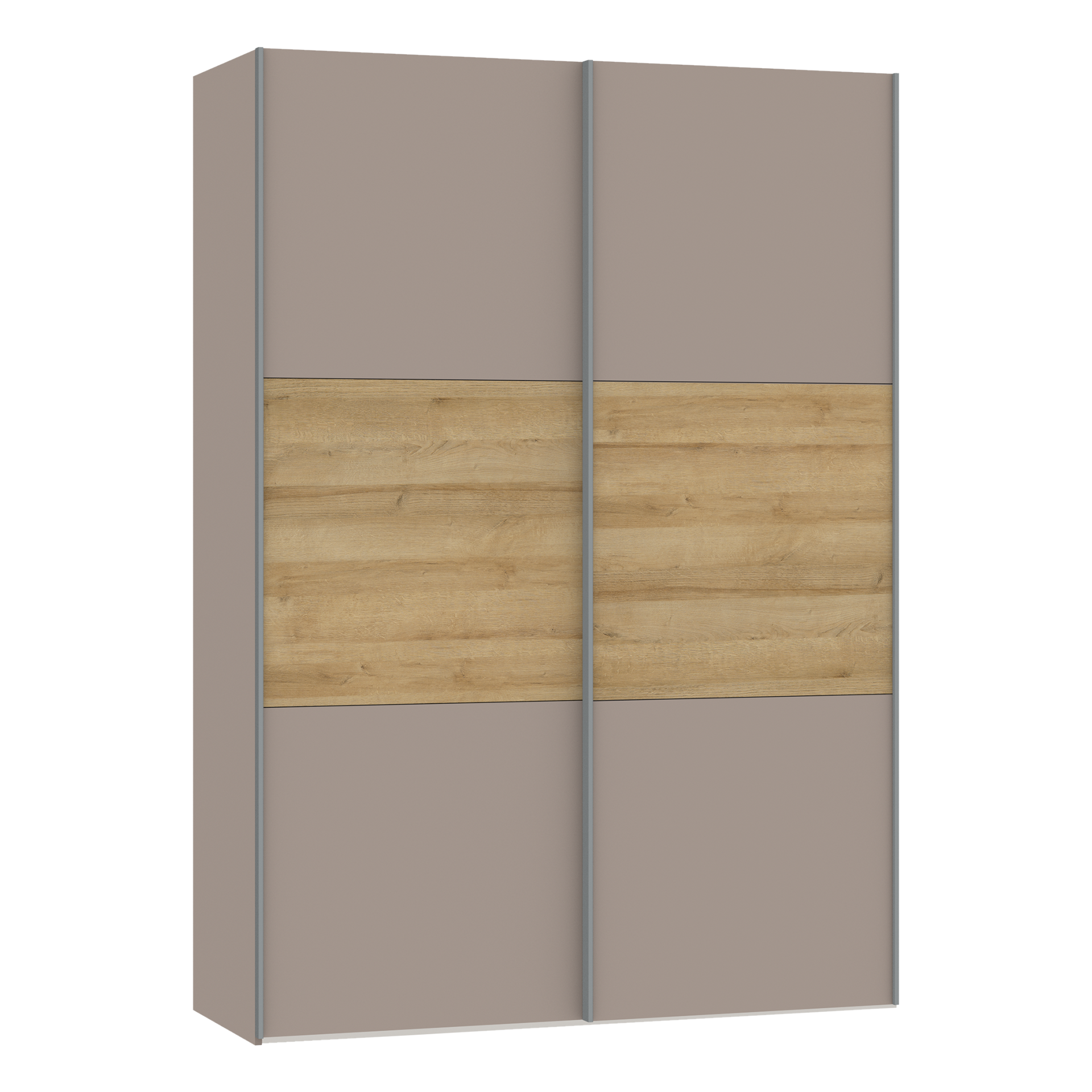 Schwebetürenschrank Lea Braun 59*152*220 Schwebetürenschrank Lea Braun 59*152*220