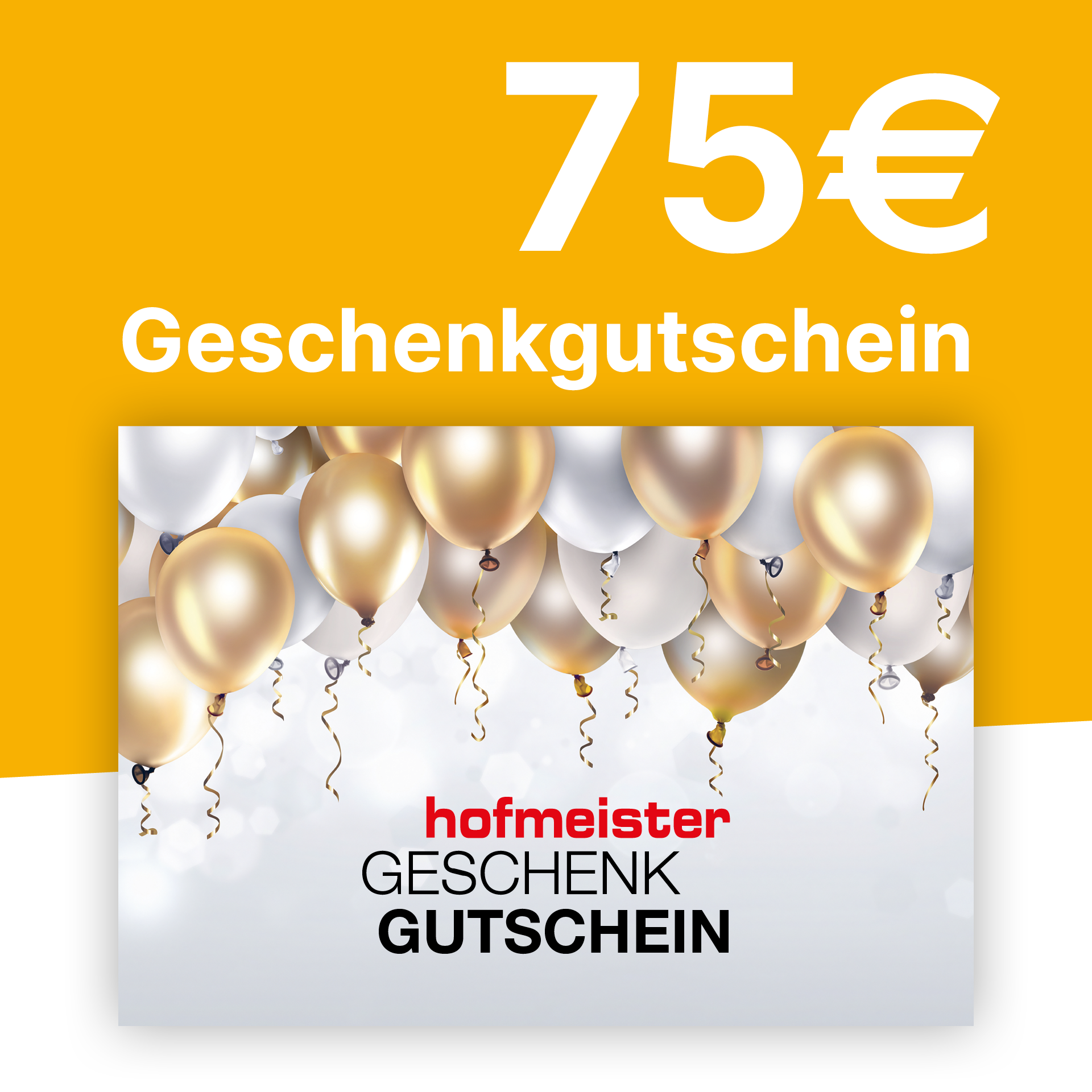 Gutschein 75,- € Gutschein 75,- €