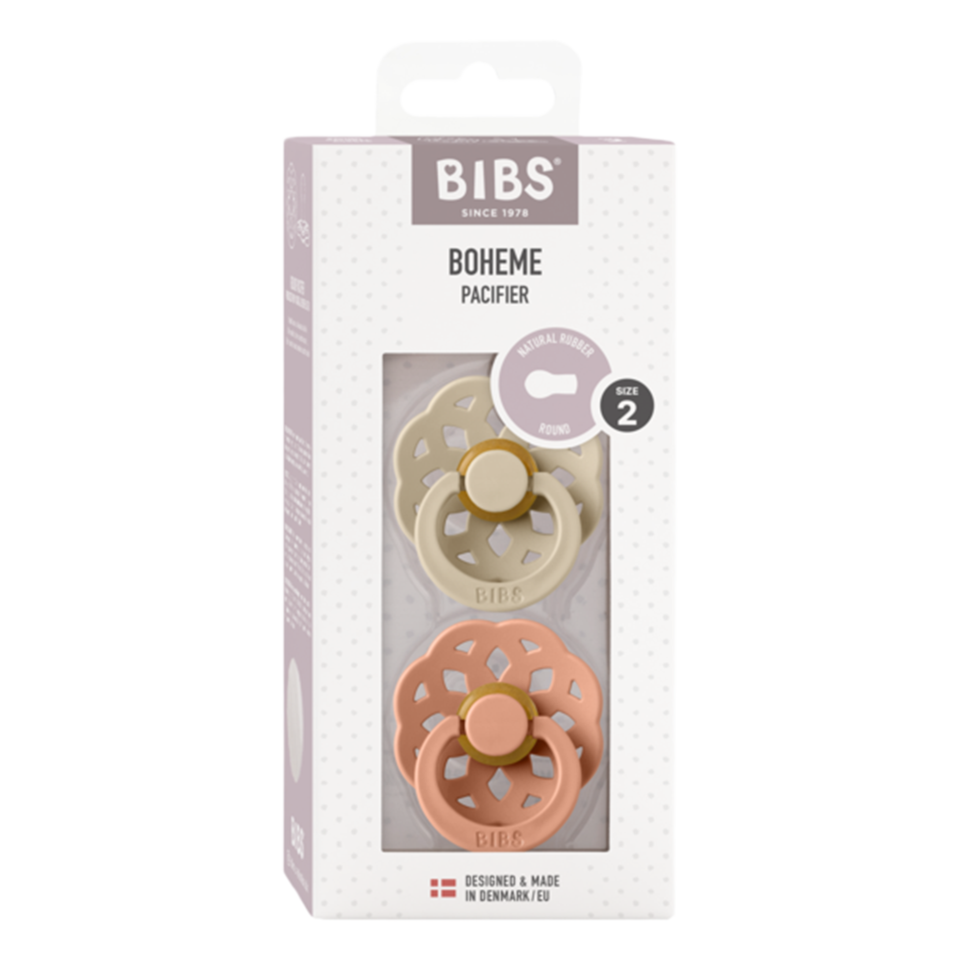 Schnuller BIBS Boheme Vanilla & Peach Schnuller BIBS Boheme Vanilla & Peach