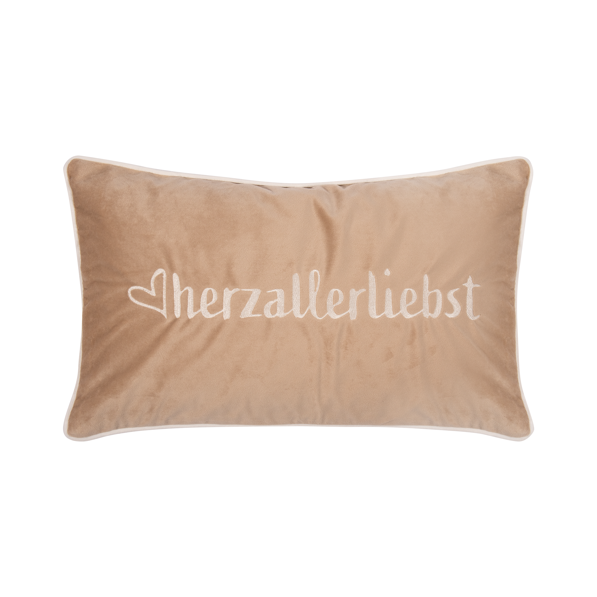 Kissenhülle Letters White-Beige 30x30cm