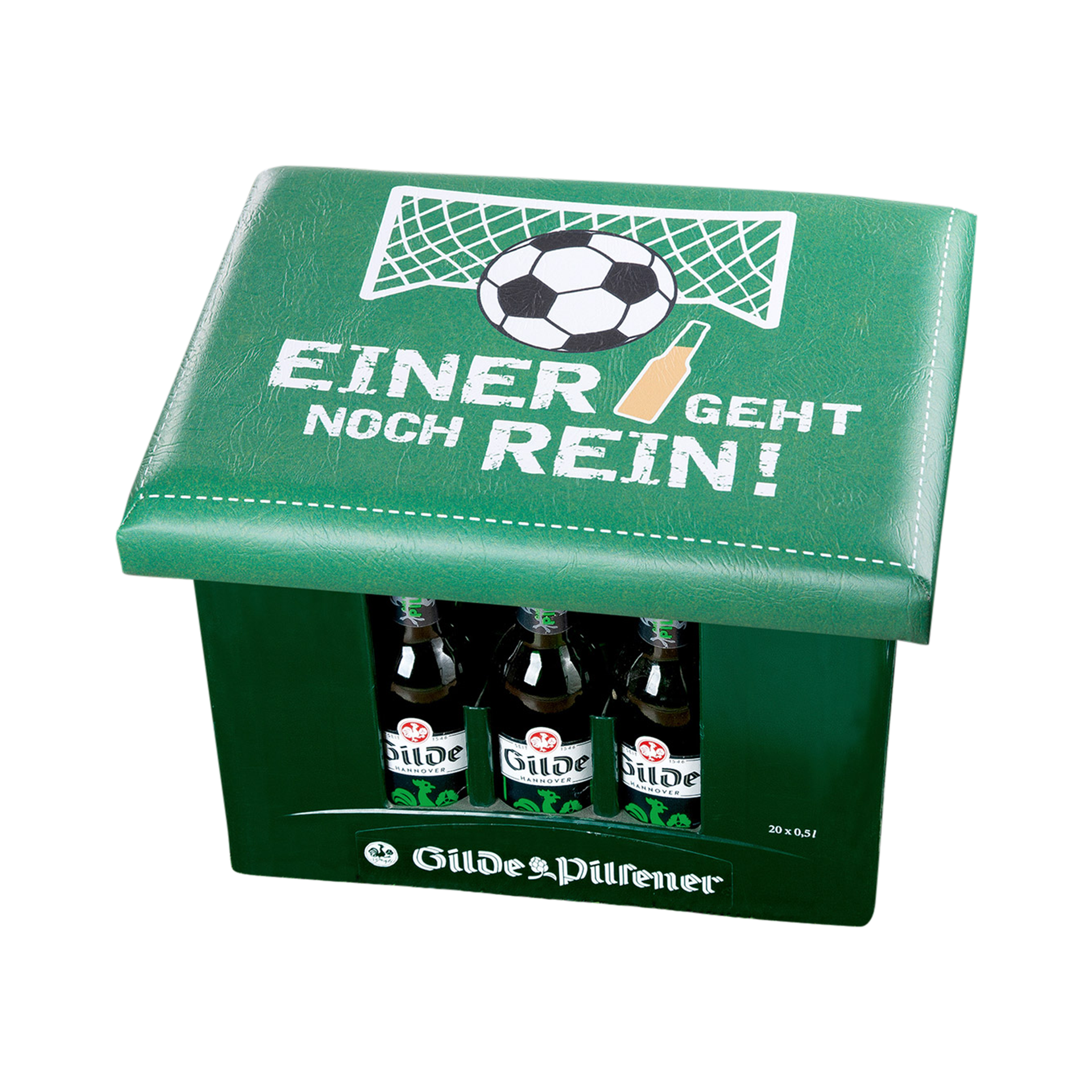 Sitzkissen Bierkasten Grün
