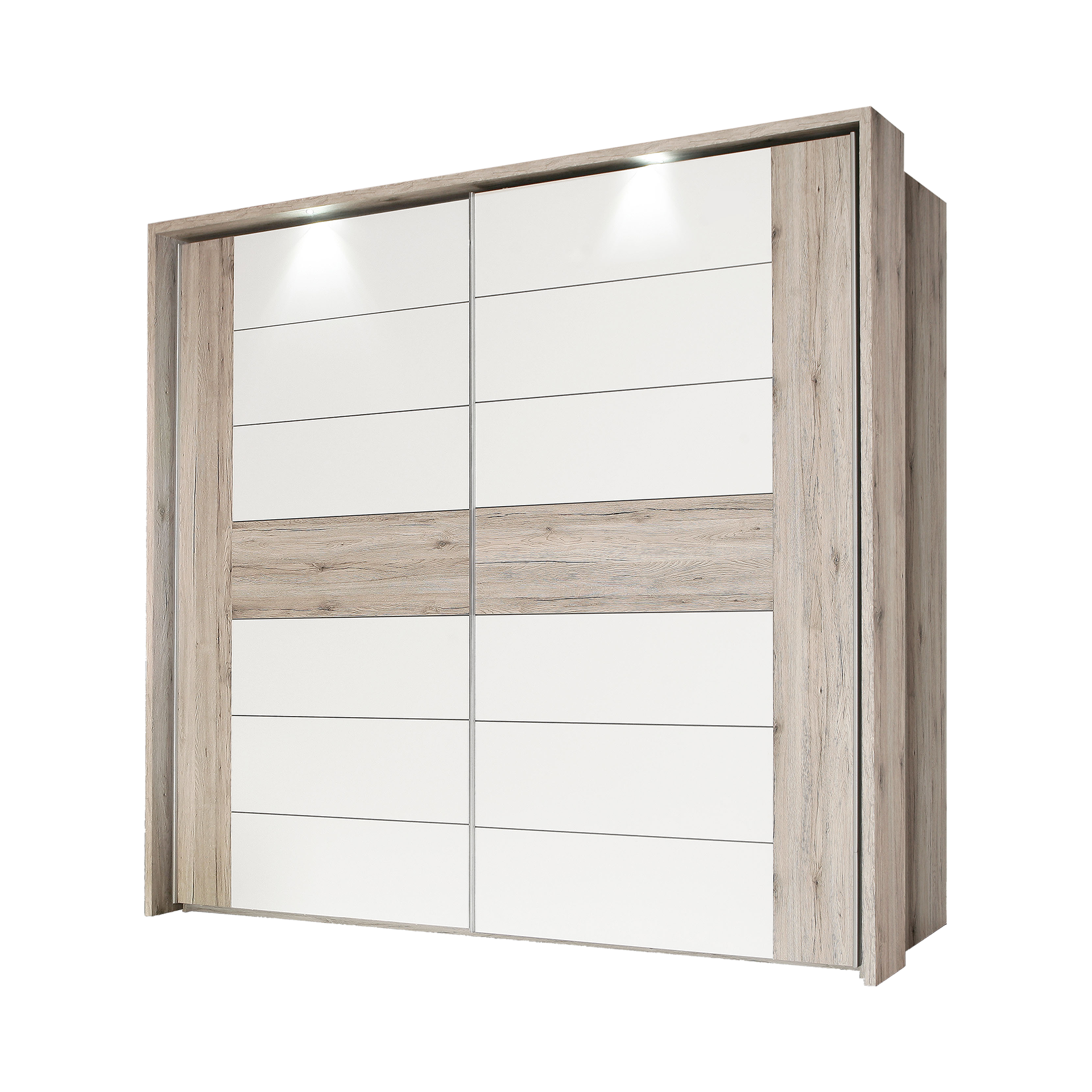 Schwebetürenschrank Rondo Eichefarben 61.2*269.9*209.7 Schwebetürenschrank Rondo Eichefarben 61.2*269.9*209.7