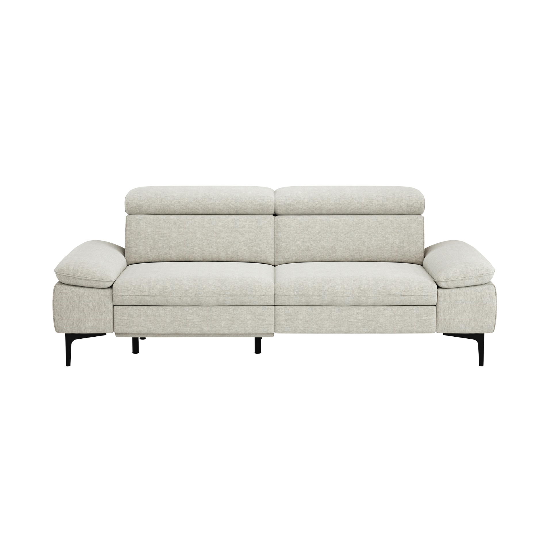 Global wohnen Sofa 3-Sitzer Felipa Naturel Rücken echt, Kopfteilverstellung, Relaxfunktion motorisch Global wohnen Sofa 3-Sitzer Felipa Naturel Rücken echt, Kopfteilverstellung, Relaxfunktion motorisch
