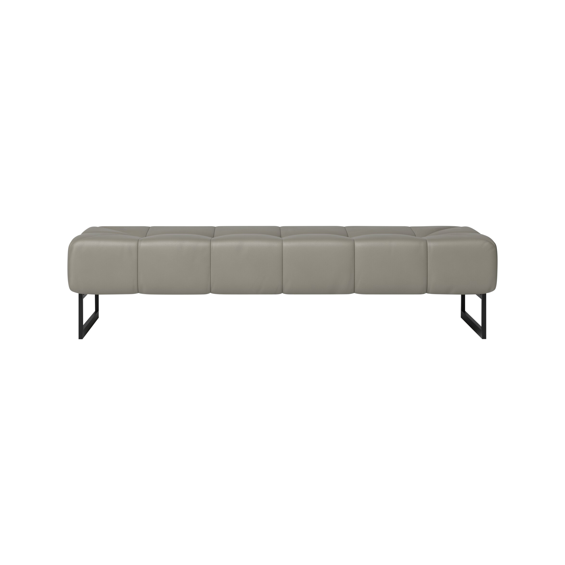 JOOP! Sitzbank Style Bezug Quartz Grey Fuß Schwarz JOOP! Sitzbank Style Bezug Quartz Grey Fuß Schwarz