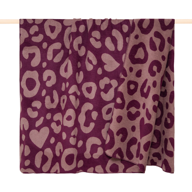 Decke Leo Burgundy 150x200cm