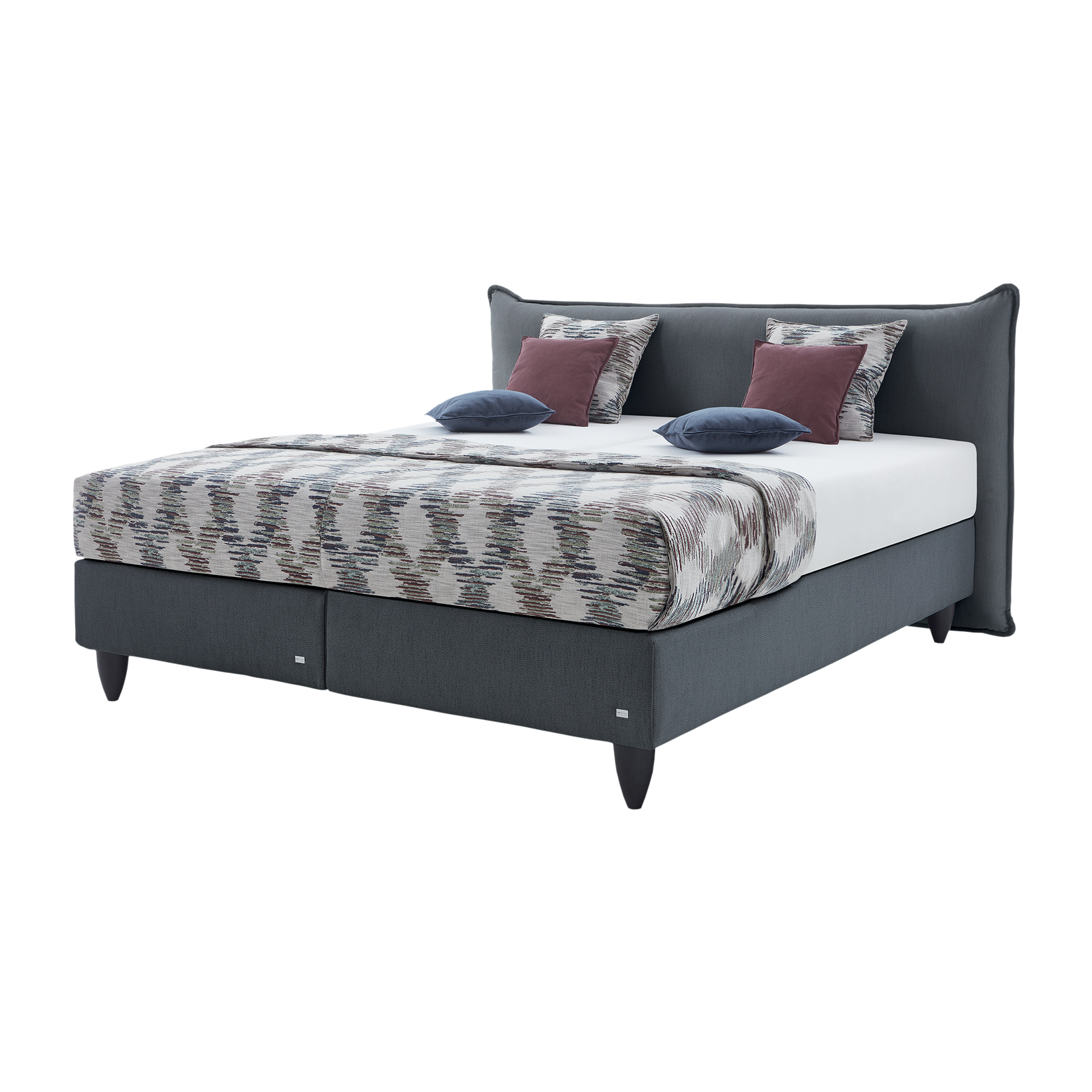 Ruf Boxspringbett Sonata Grau 180x200 cm H2 - mittelfest, bis ca. 80 kg H3 - fest, ab ca. 80 kg Ruf Boxspringbett Sonata Grau 180x200 cm H2 - mittelfest, bis ca. 80 kg H3 - fest, ab ca. 80 kg