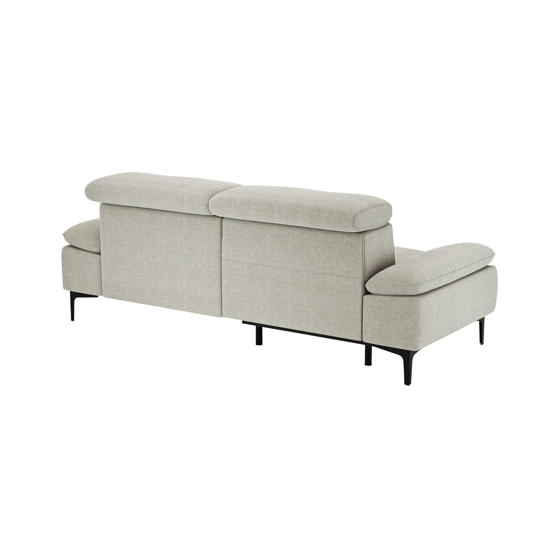 Global wohnen Sofa 3-Sitzer Felipa Naturel Rücken echt Kopfteilverstellung Relaxfunktion motorisch Global wohnen Sofa 3-Sitzer Felipa Naturel Rücken echt Kopfteilverstellung Relaxfunktion motorisch