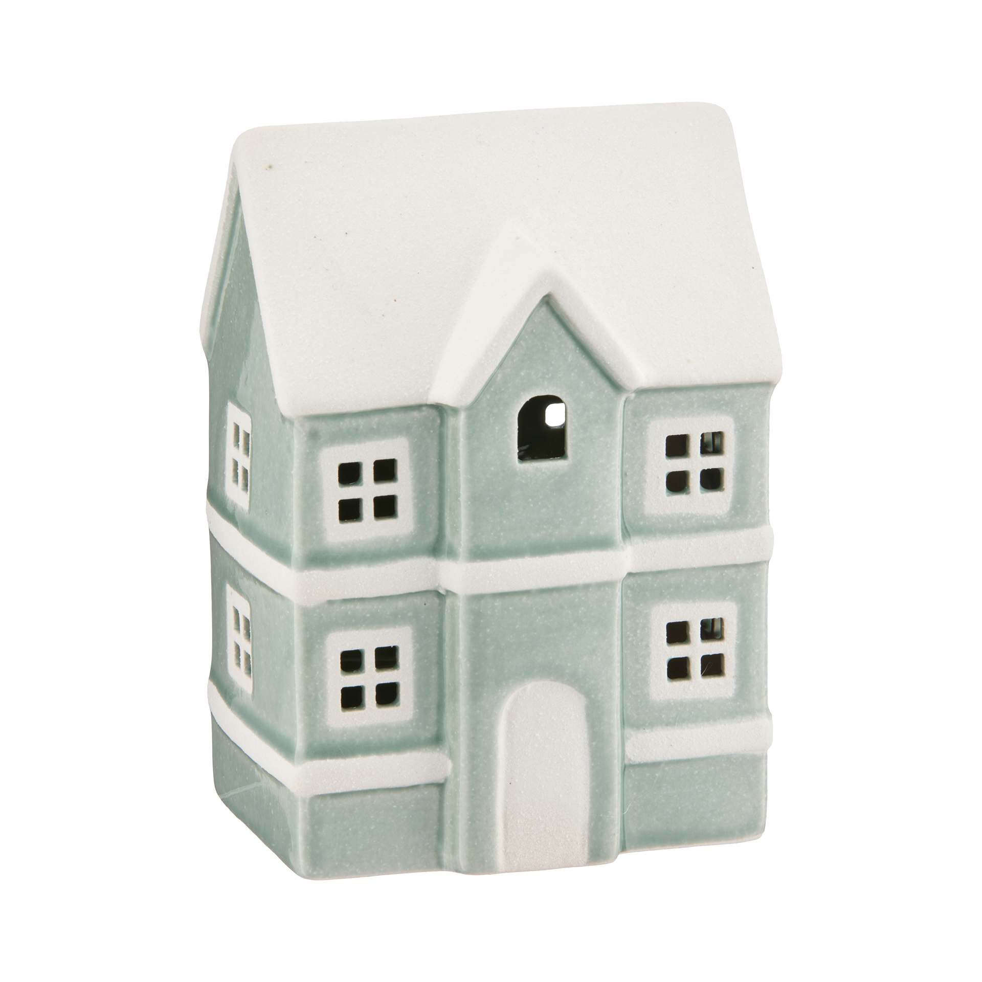 Dekoaufsteller Haus Jade-Weiß Dekoaufsteller Haus Jade-Weiß