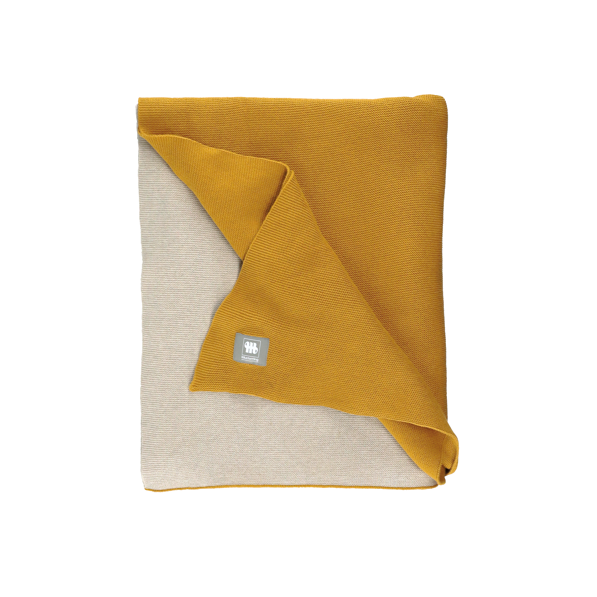 Musterring Plaid JustB! Duo Greige-Curry 130x170cm