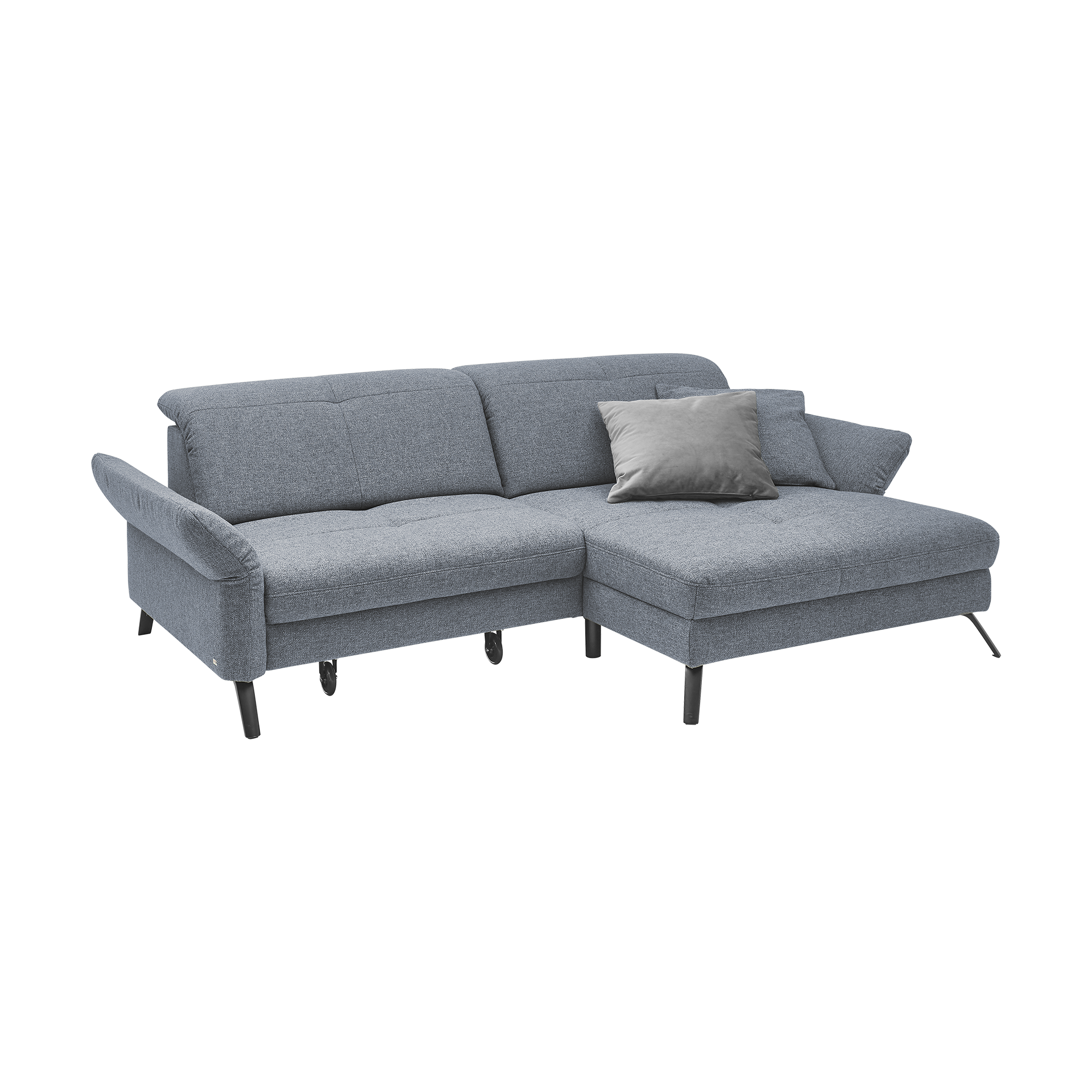 set one by Musterring Ecksofa SO 4400 Blau Ottomane rechts set one by Musterring Ecksofa SO 4400 Blau Ottomane rechts