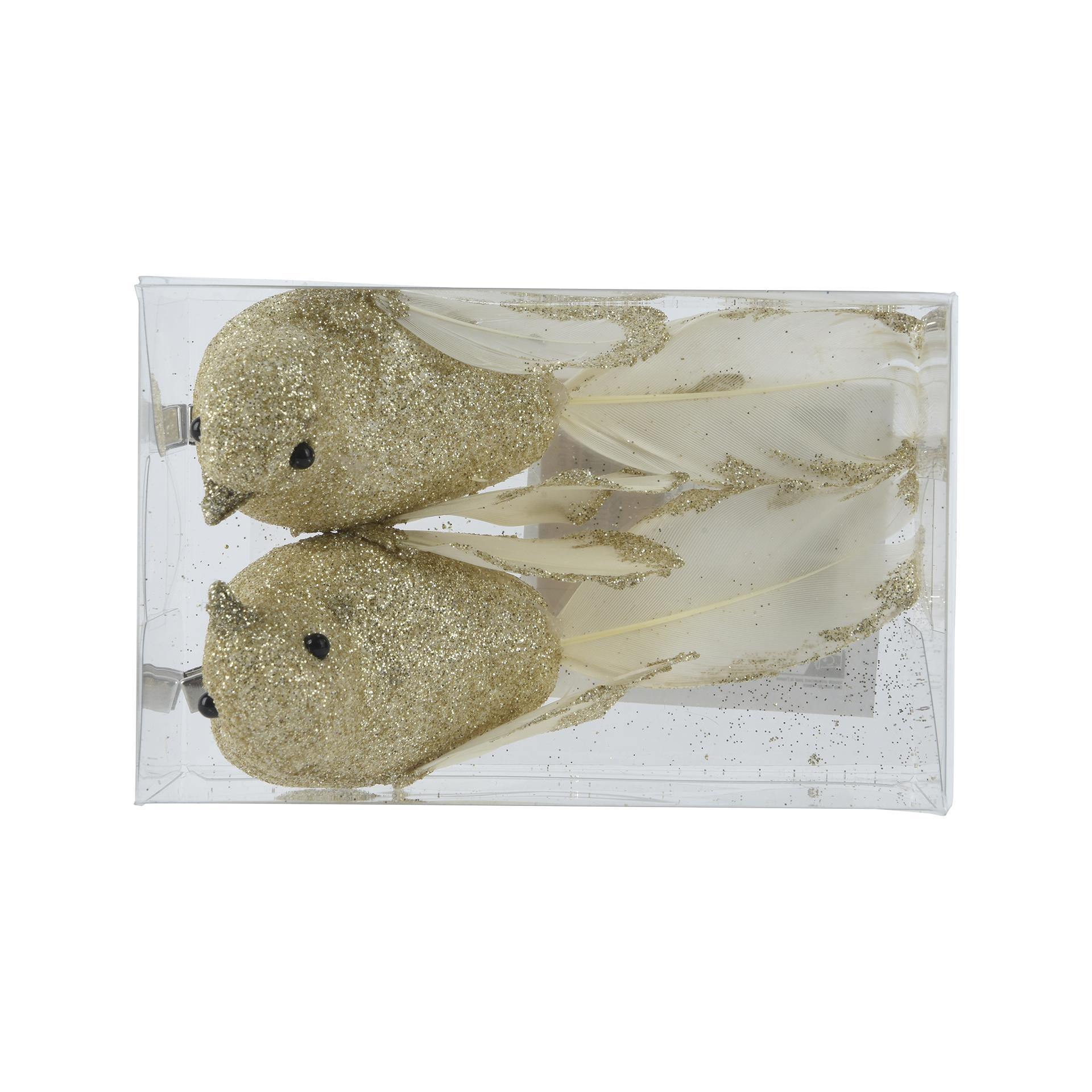 Dekoanhänger champagne gold