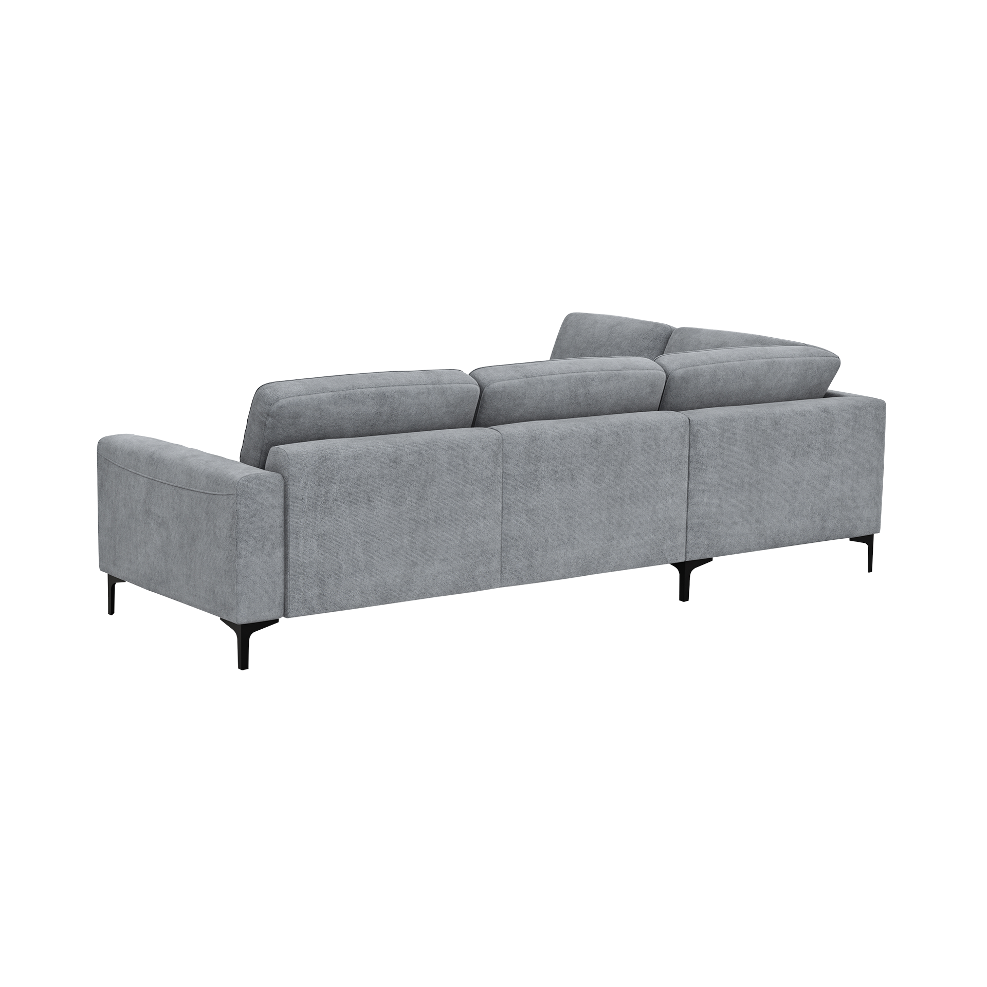 Global wohnen Ecksofa Oviedo Grau langer Schenkel links Global wohnen Ecksofa Oviedo Grau langer Schenkel links