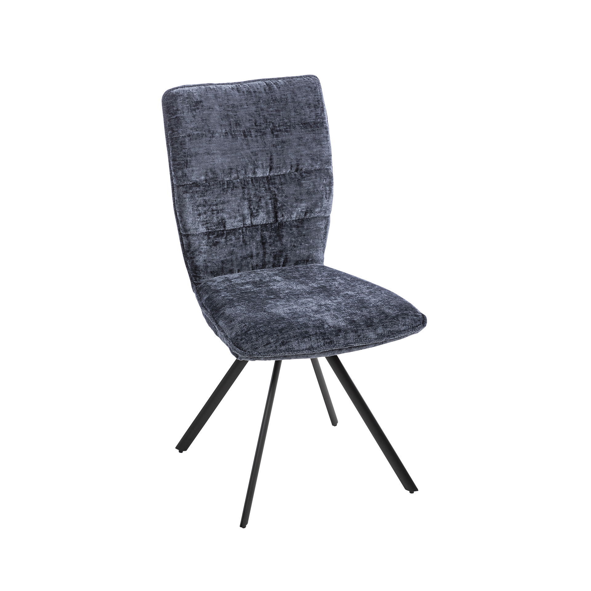 Stuhl Tiffanie Bezug Blau Gestell Schwarz Stuhl Tiffanie Bezug Blau Gestell Schwarz