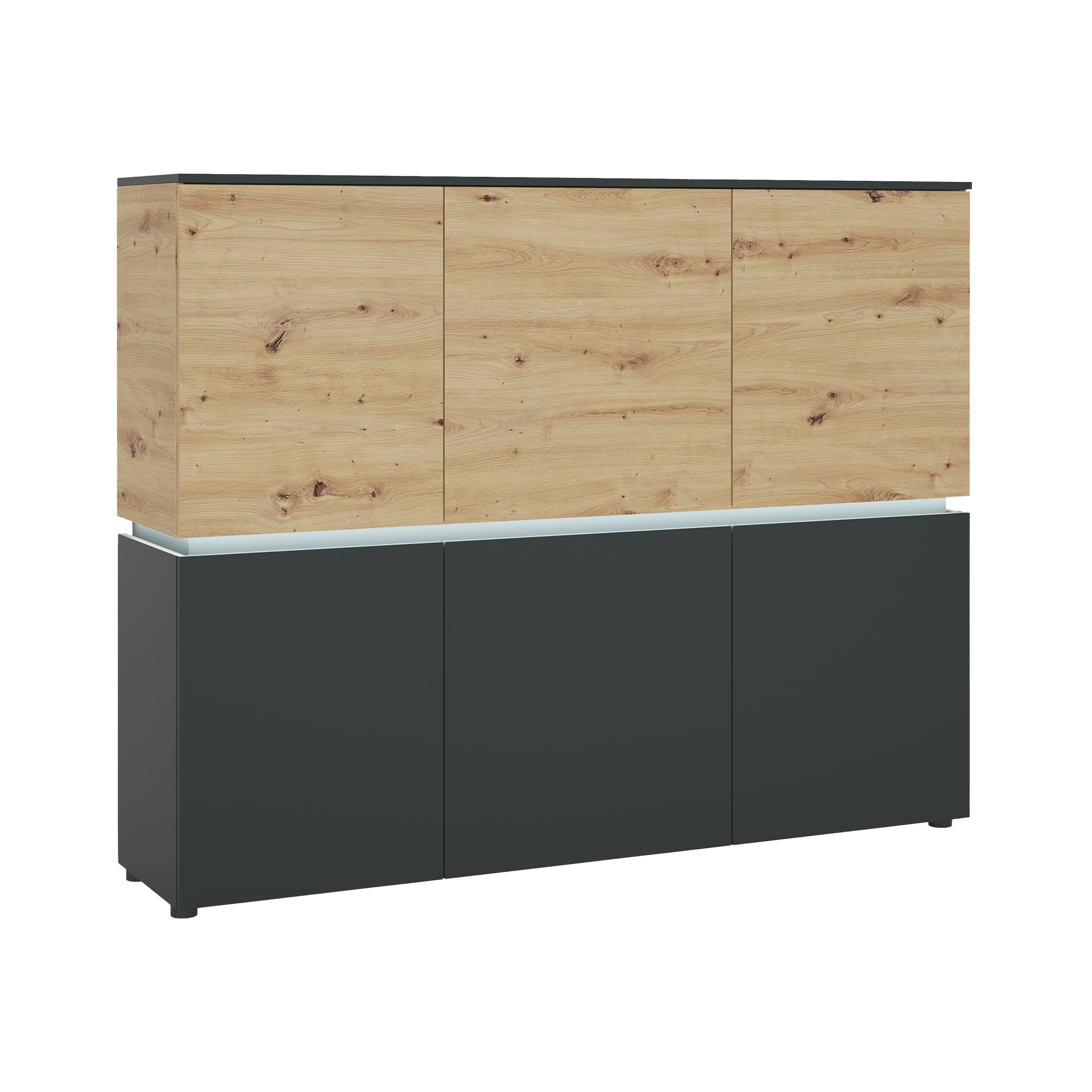 Novofurn Kommode Lucienne Eichefarben 40*165.5*131.5