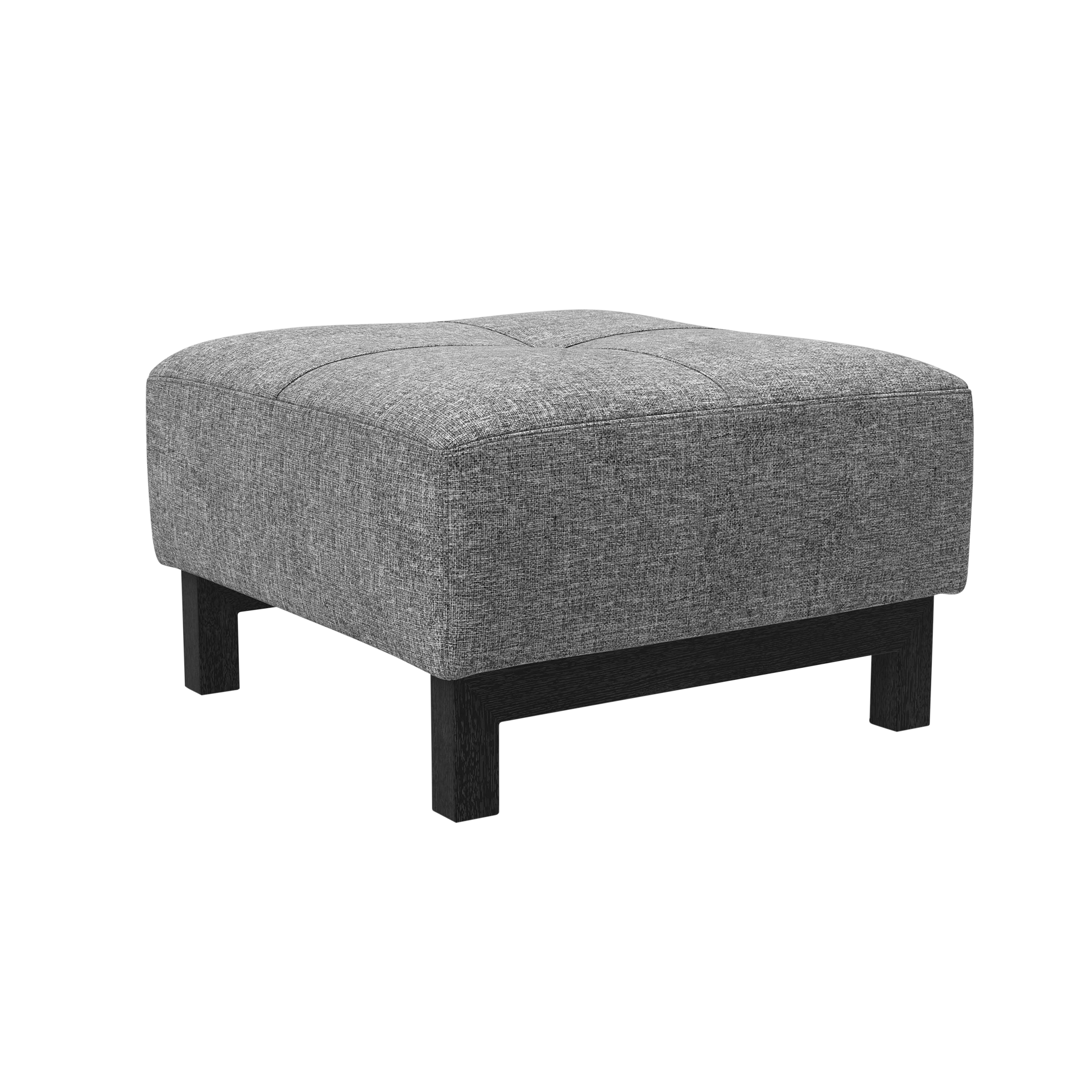INNOVATION LIVING Hocker Bifrost Bezug Dunkelgrau, Gestell Schwarz