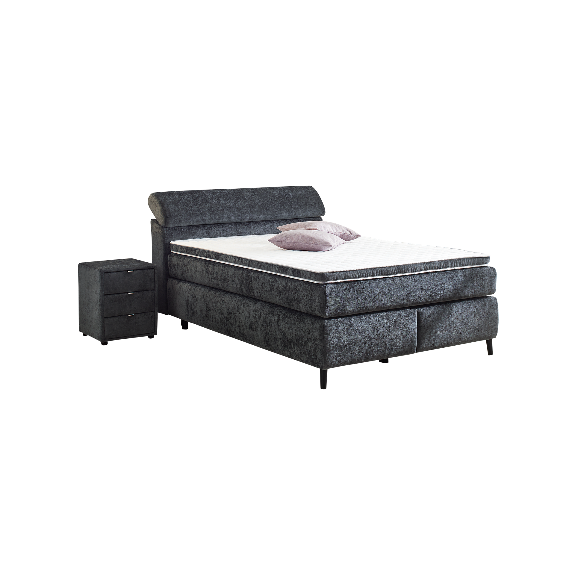 Paul Phillip Boxspringbett Dita Anthrazit 140x200 cm Paul Phillip Boxspringbett Dita Anthrazit 140x200 cm