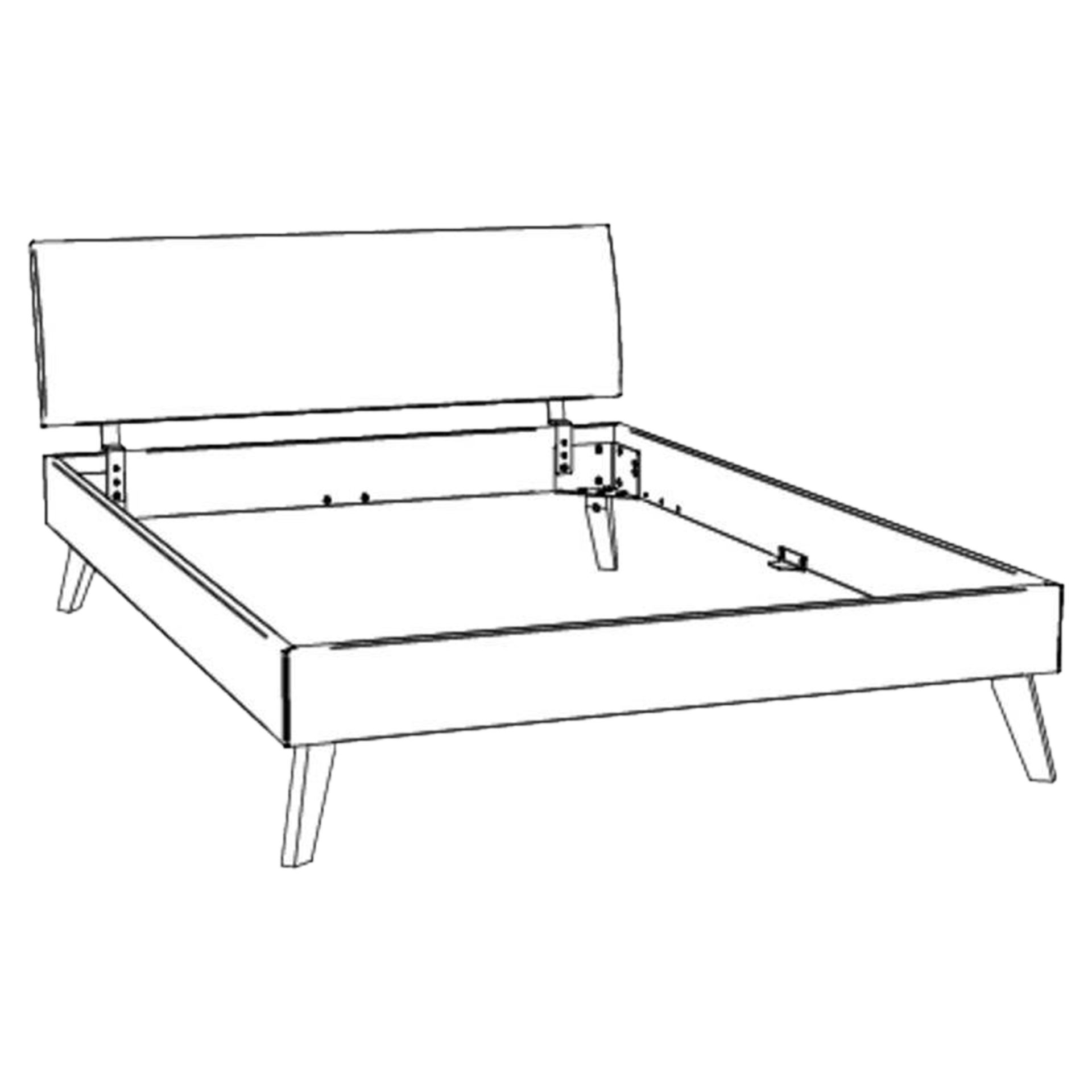 HASENA Bett Caprile Kopfteil Kul Smoke Gestell Wildeiche 100x200 cm HASENA Bett Caprile Kopfteil Kul Smoke Gestell Wildeiche 100x200 cm