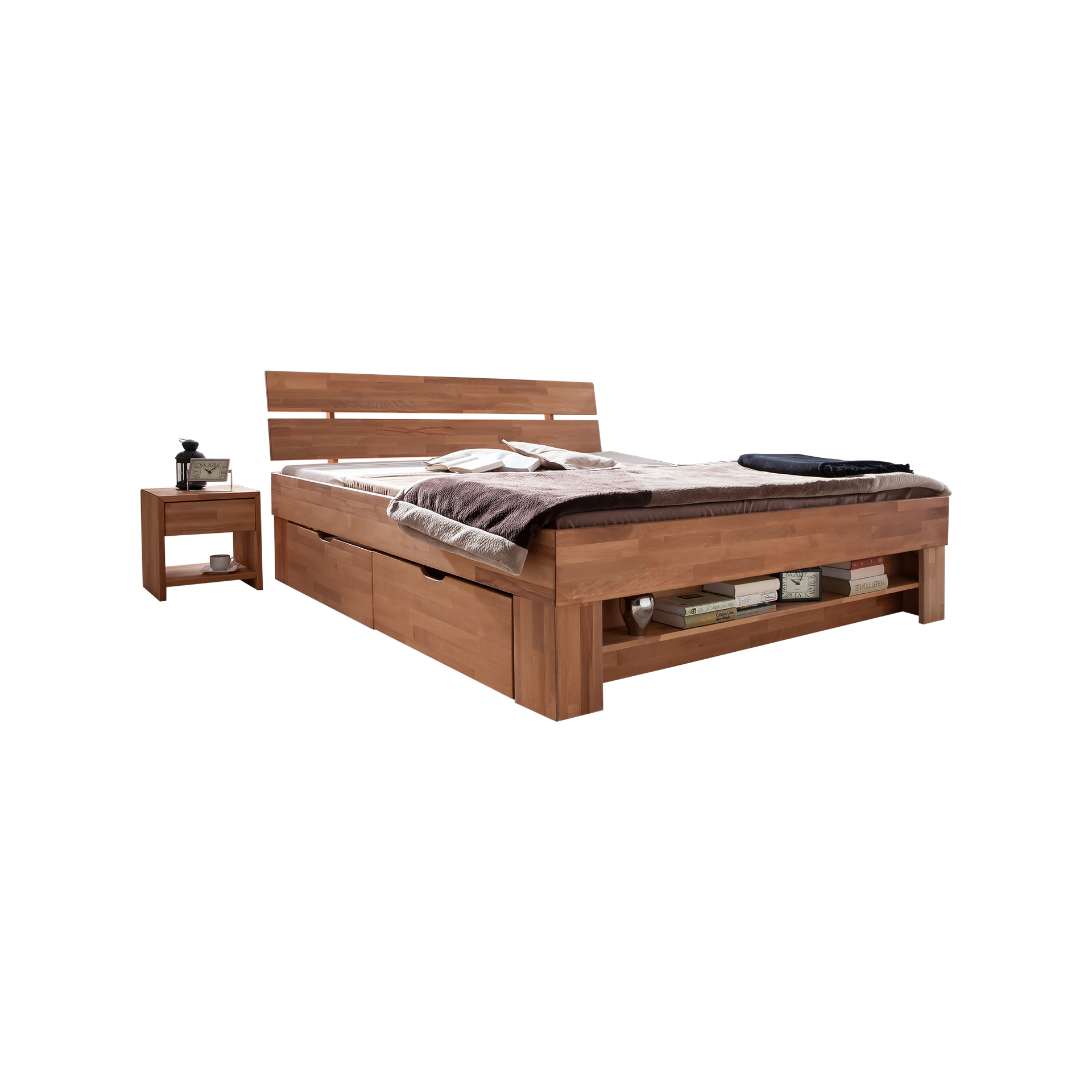 Novofurn Bett Samy Holz 140x200 cm Novofurn Bett Samy Holz 140x200 cm