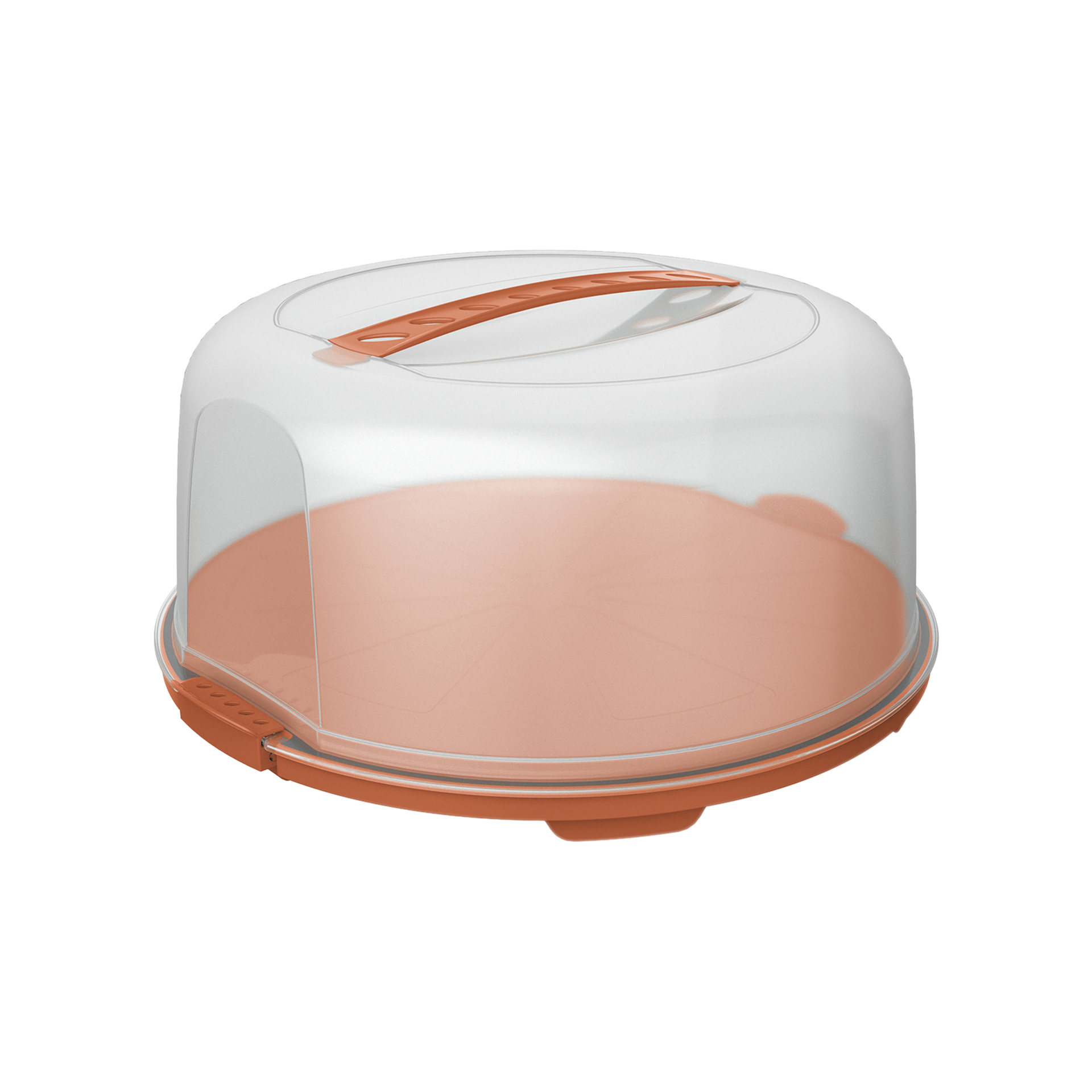 Kuchenbehälter Fresh coral clay gedeckt