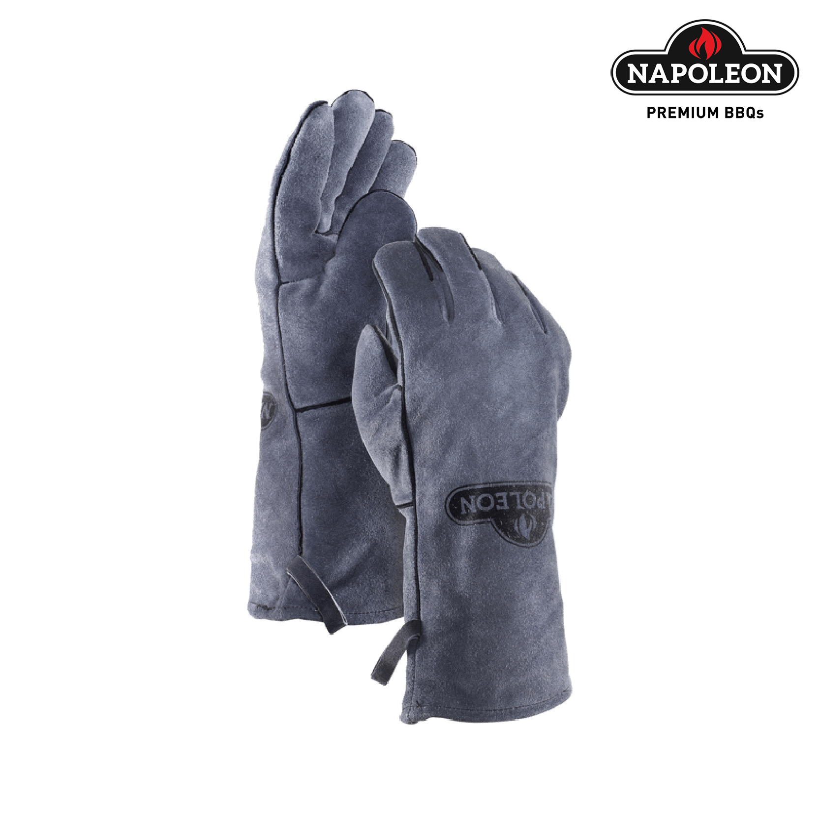 Napoleon Grillhandschuh Leder 1 Paar 62147 Grau