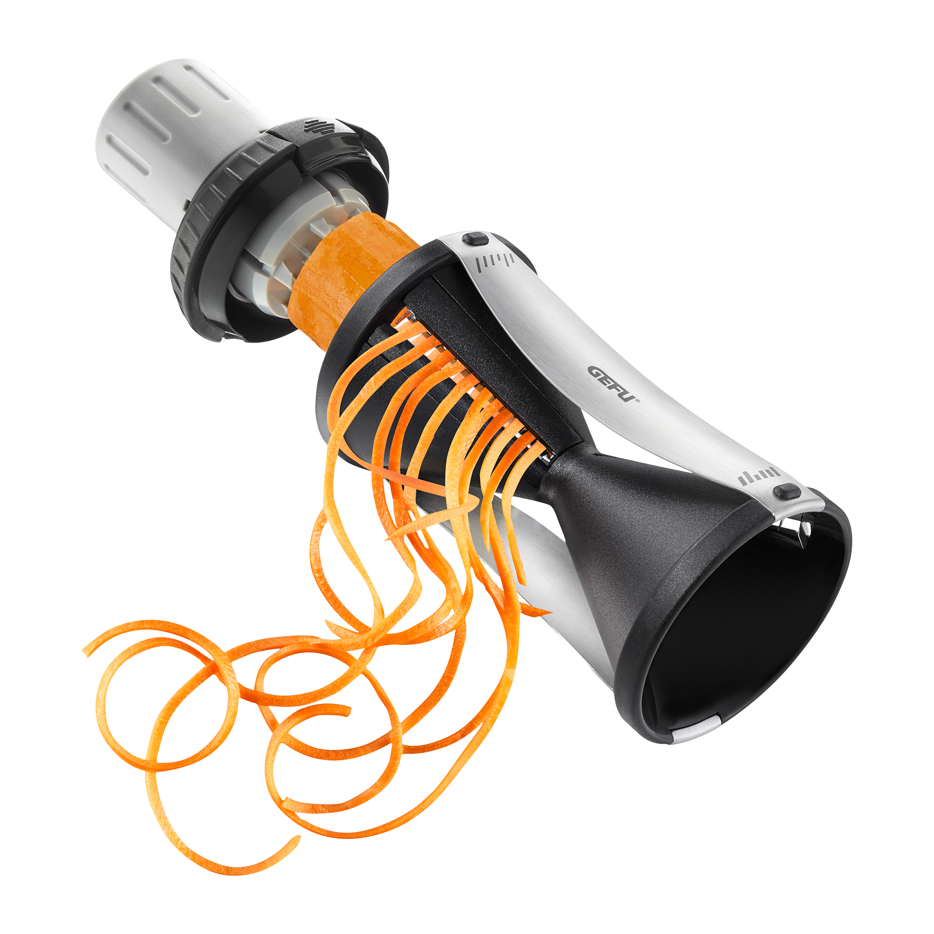 Gefu Spiralschneider Spirelli 2.0 Schwarz-Silber