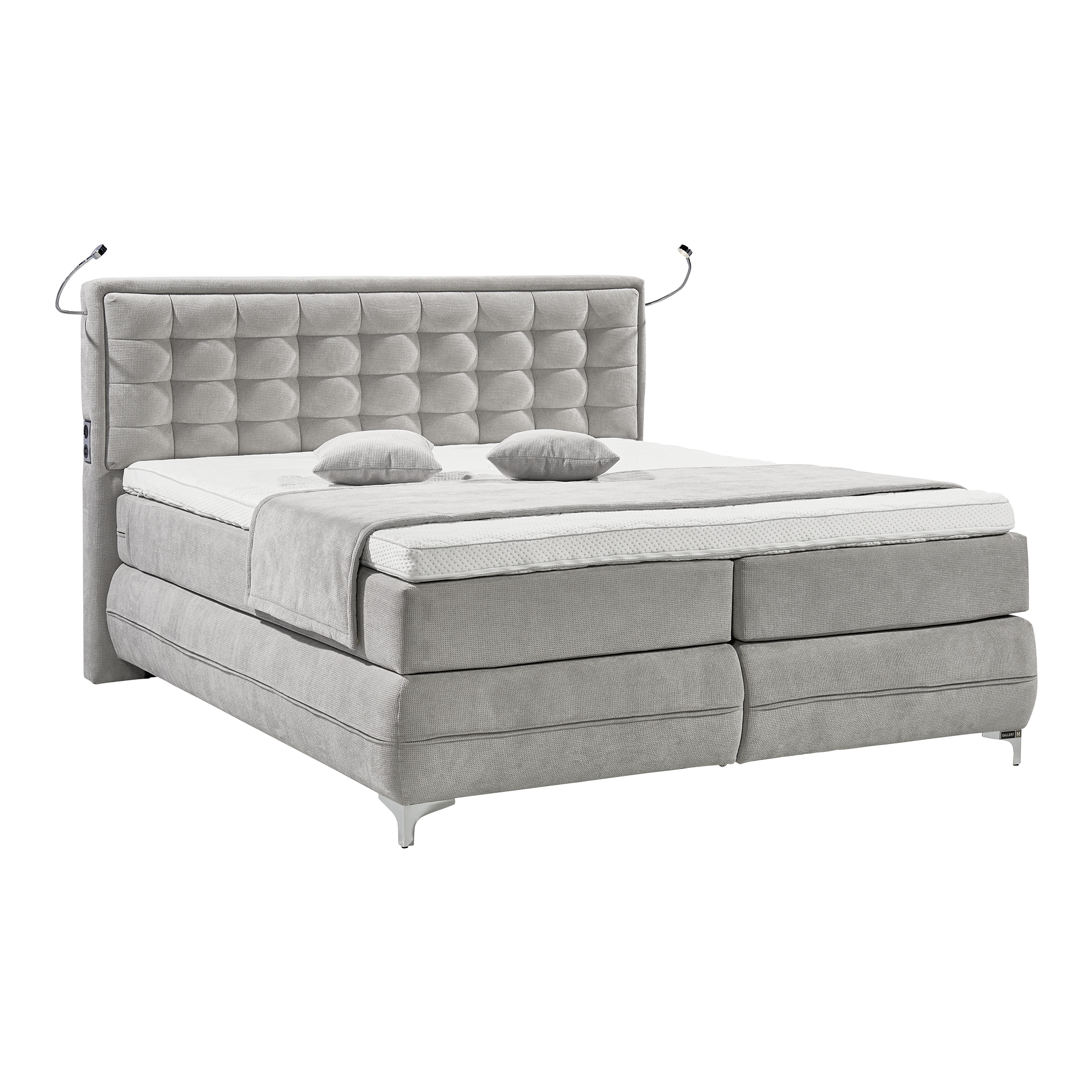 Musterring Boxspringbett Dubai Grau 180x200 cm Matratze H3 - fest, ab ca. 80 kg Musterring Boxspringbett Dubai Grau 180x200 cm Matratze H3 - fest, ab ca. 80 kg