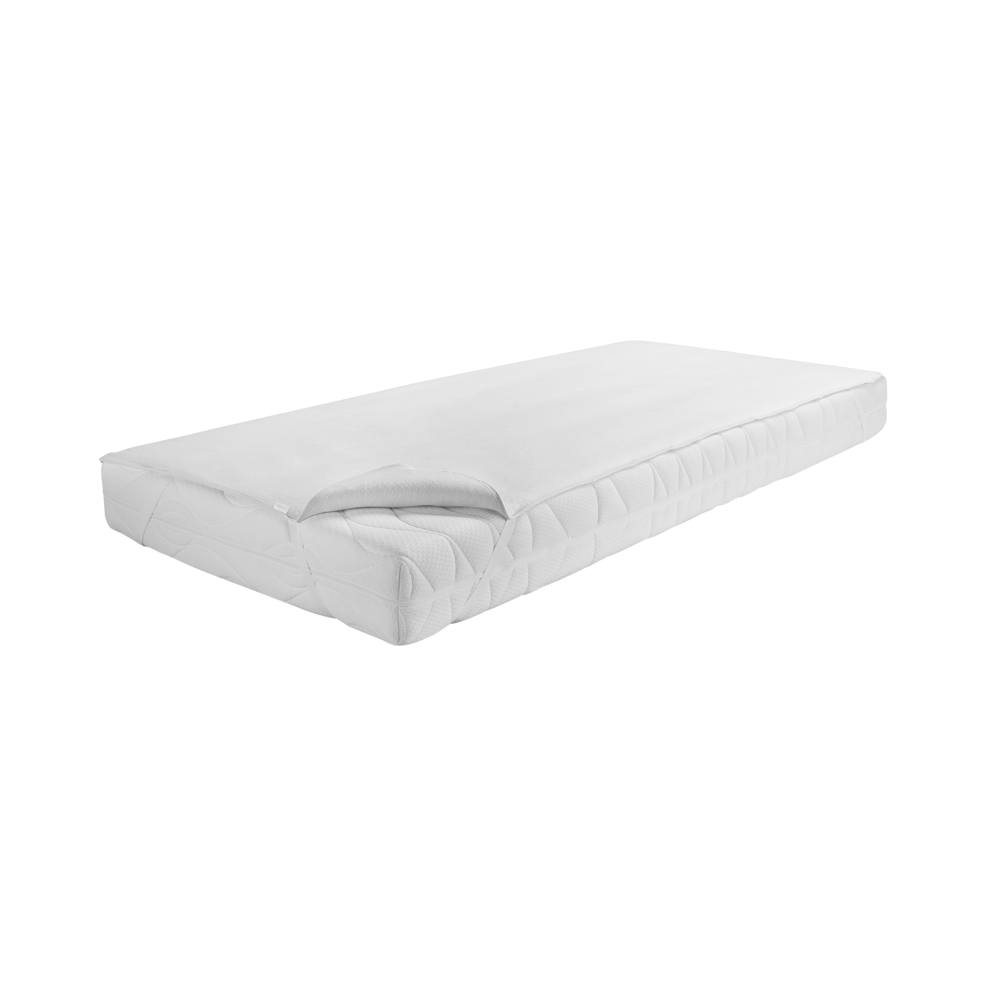 Moltonauflage 90x150cm Weiß