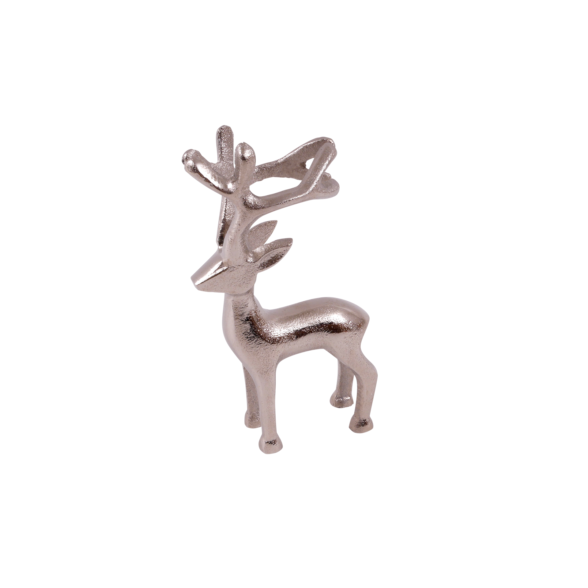Dekofigur Rentier Silber
