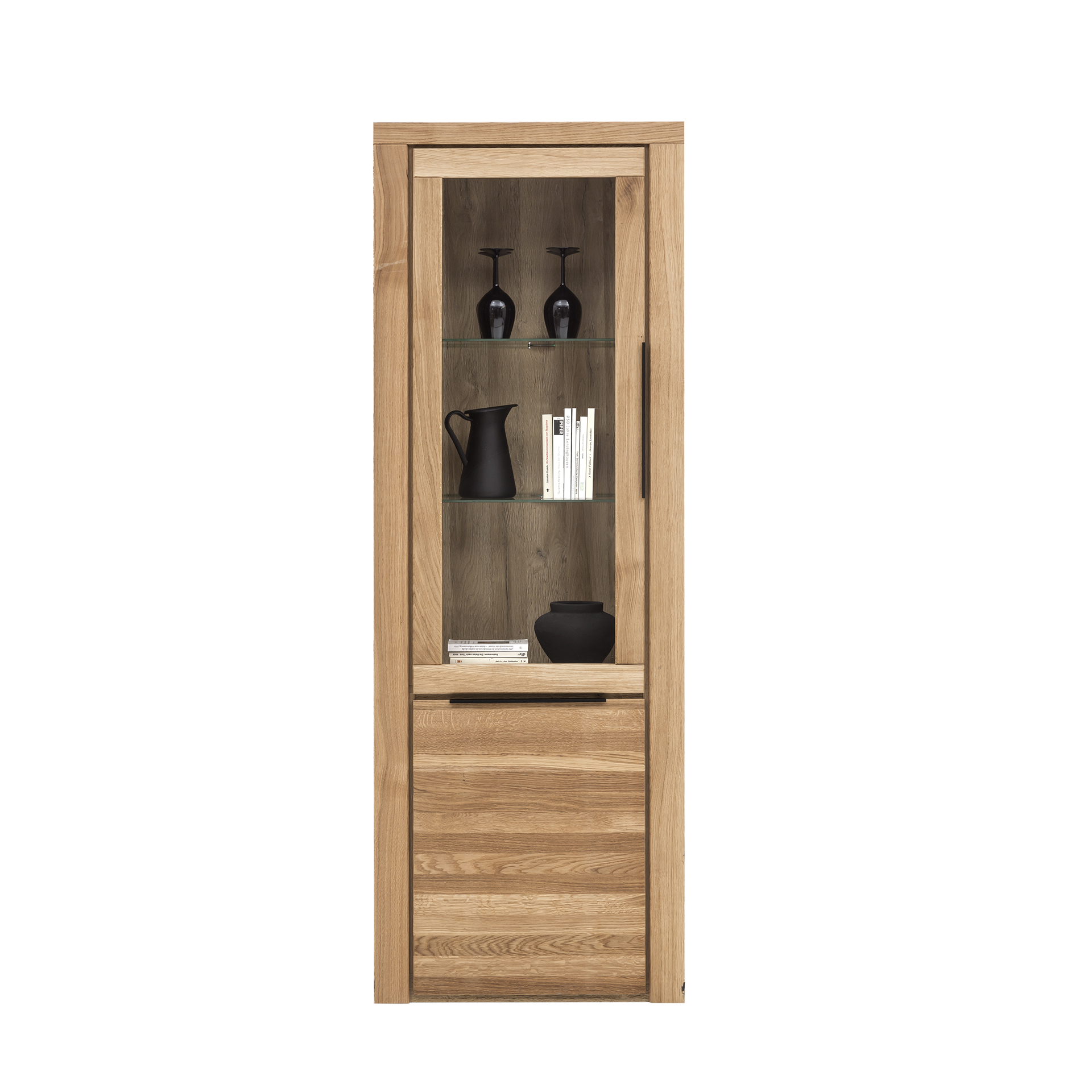 Novofurn Vitrine Eltia Eichefarben