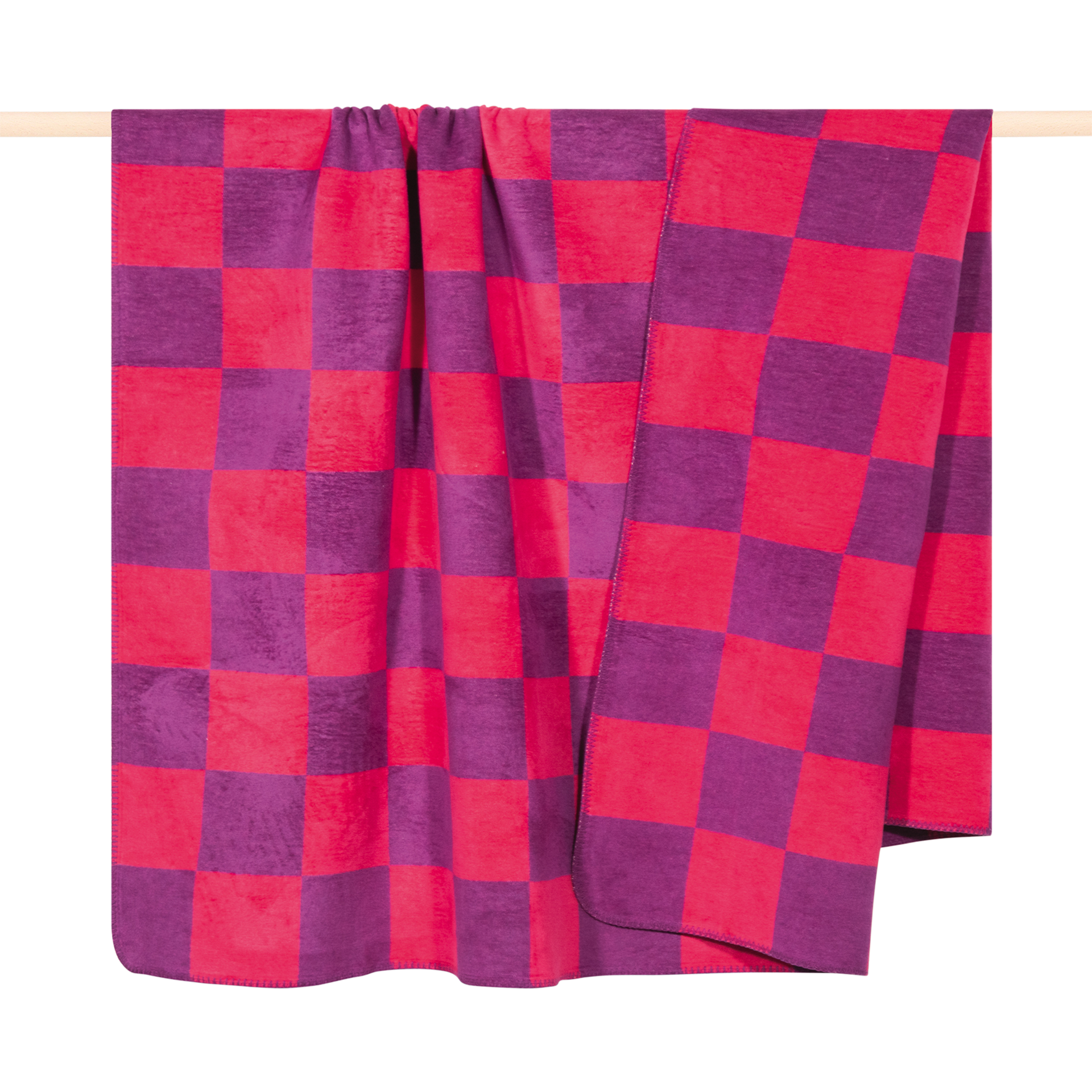 Kuscheldecke Chess Pink-violet 150x200cm Kuscheldecke Chess Pink-violet 150x200cm