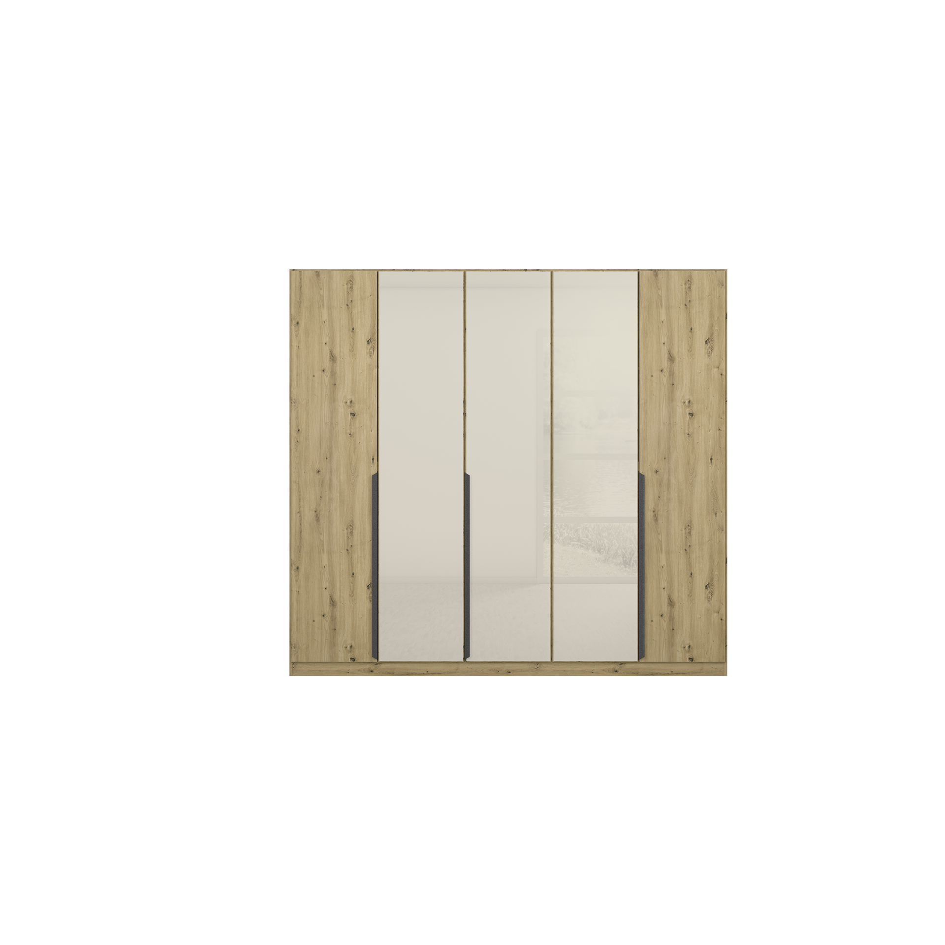Drehtürenschrank ROMAN SPIN; 5-türig Eichefarben 52*226*210 Drehtürenschrank ROMAN SPIN; 5-türig Eichefarben 52*226*210