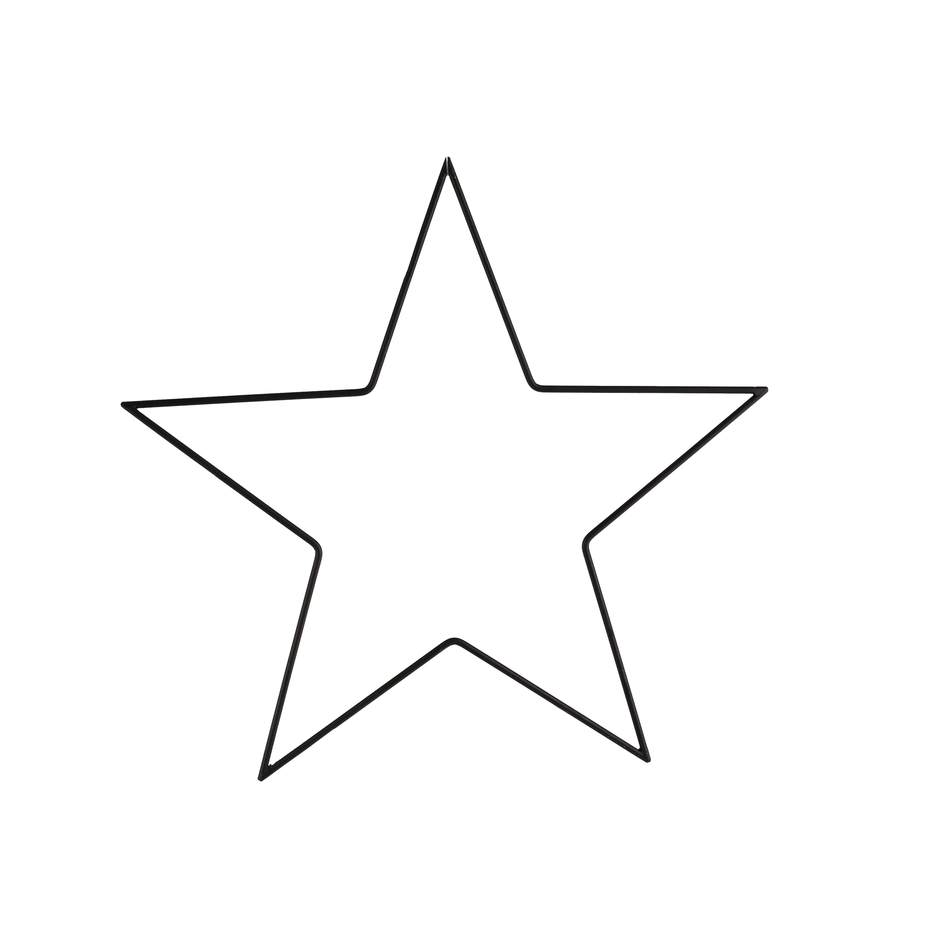 Dekoaufsteller Stern Schwarz