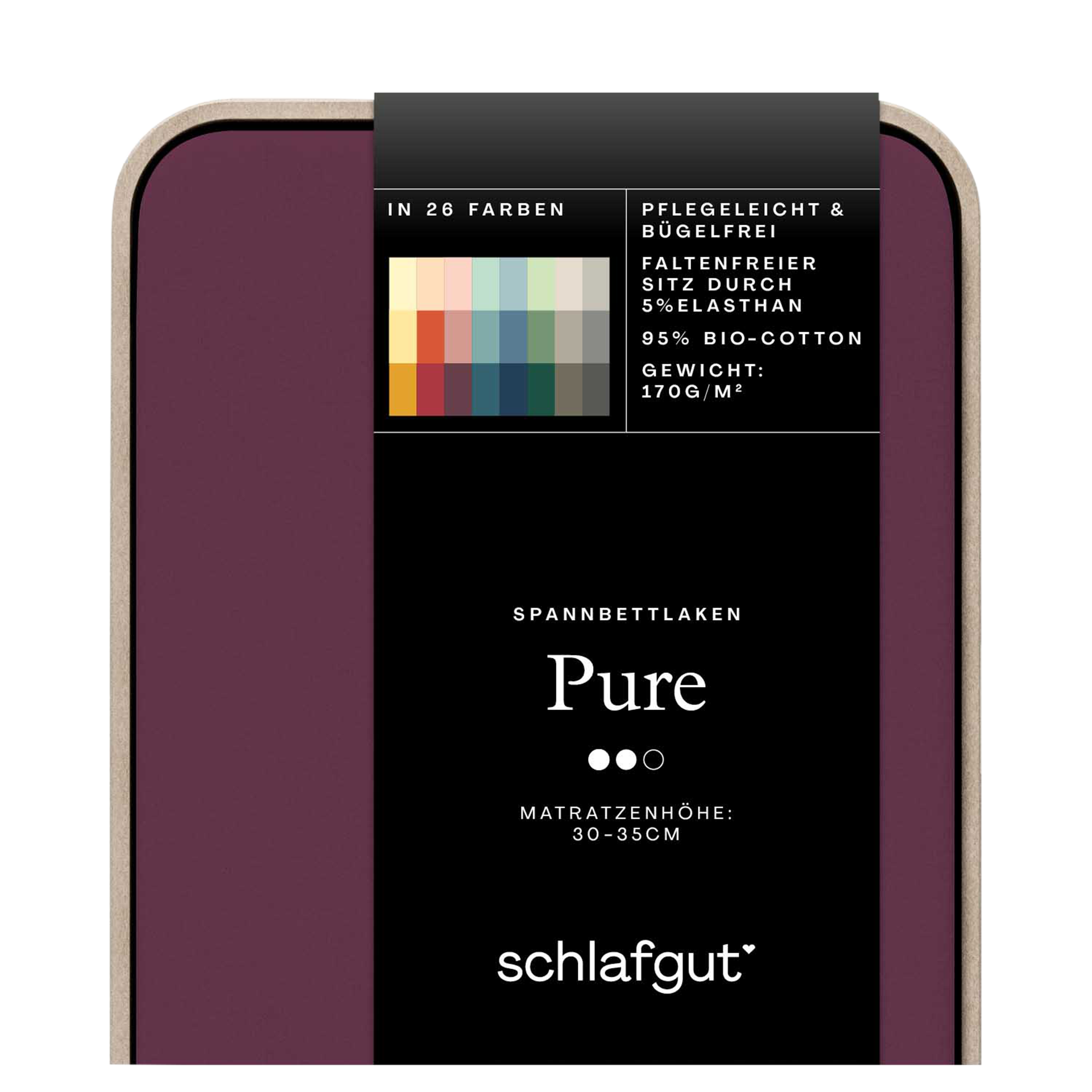 Spannbetttuch 120x200cm Purple Deep Spannbetttuch 120x200cm Purple Deep