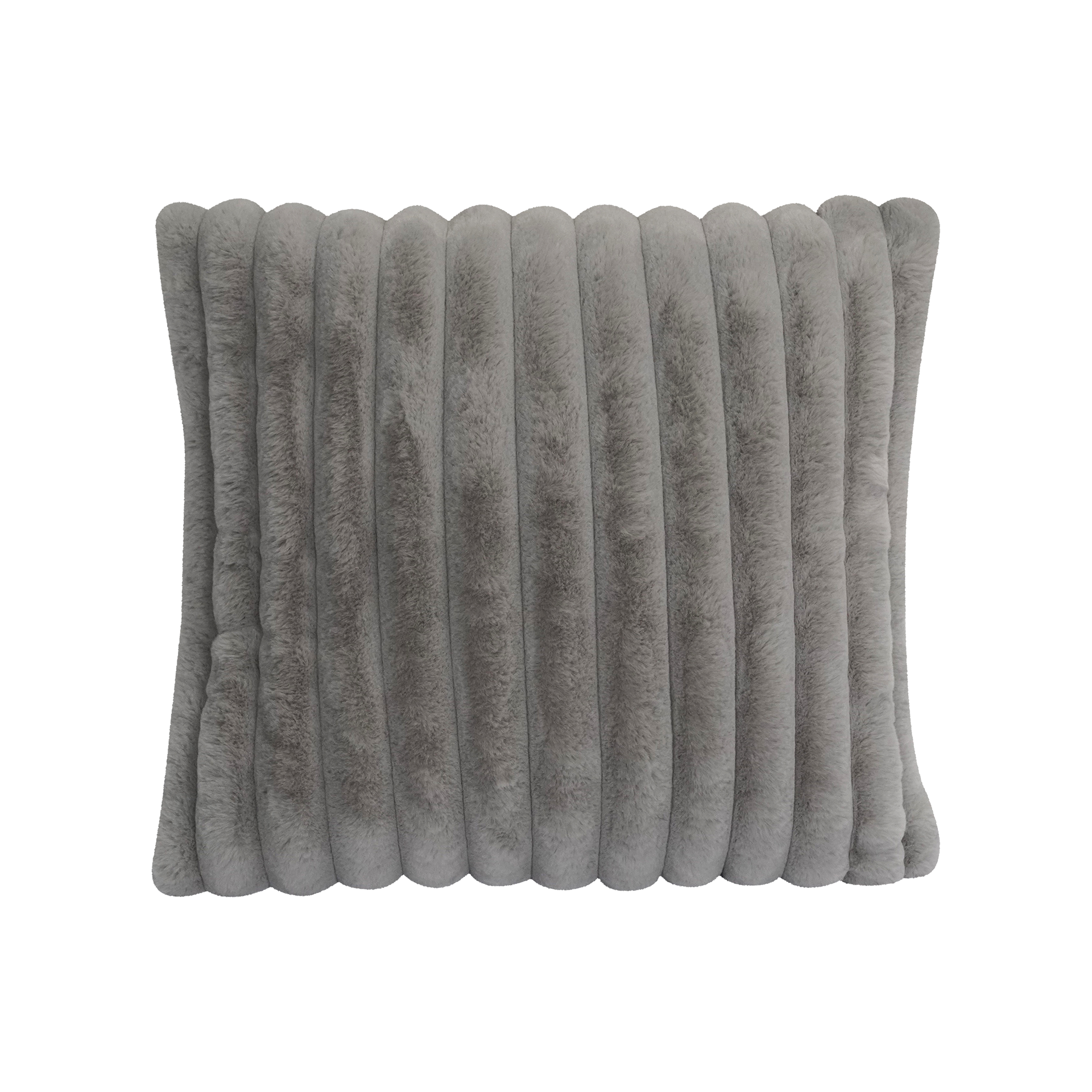 Kissenhülle Rabbit Fur Silber 45x45cm Kissenhülle Rabbit Fur Silber 45x45cm