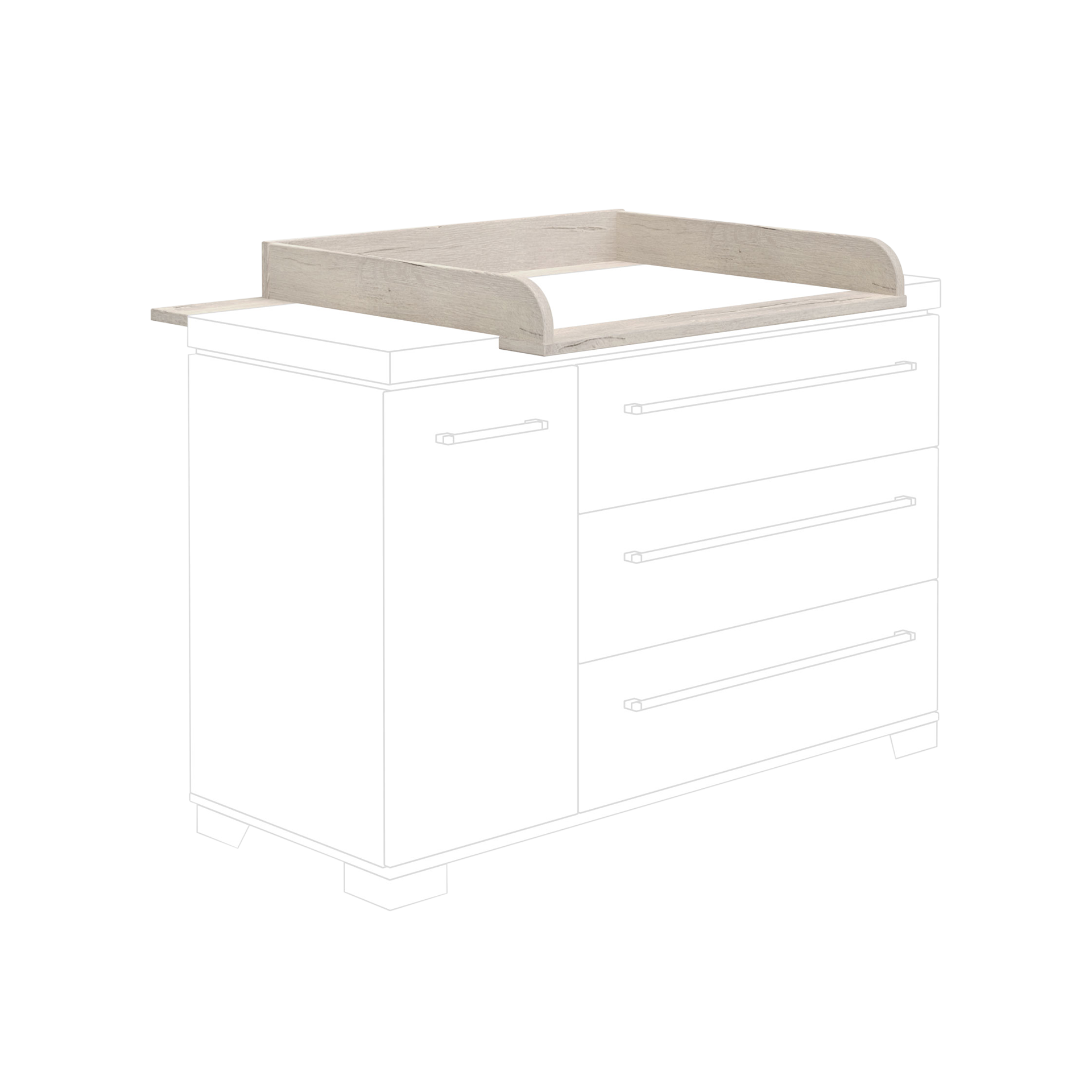 Paidi Wickelaufsatz Kira Eichefarben Paidi Wickelaufsatz Kira Eichefarben