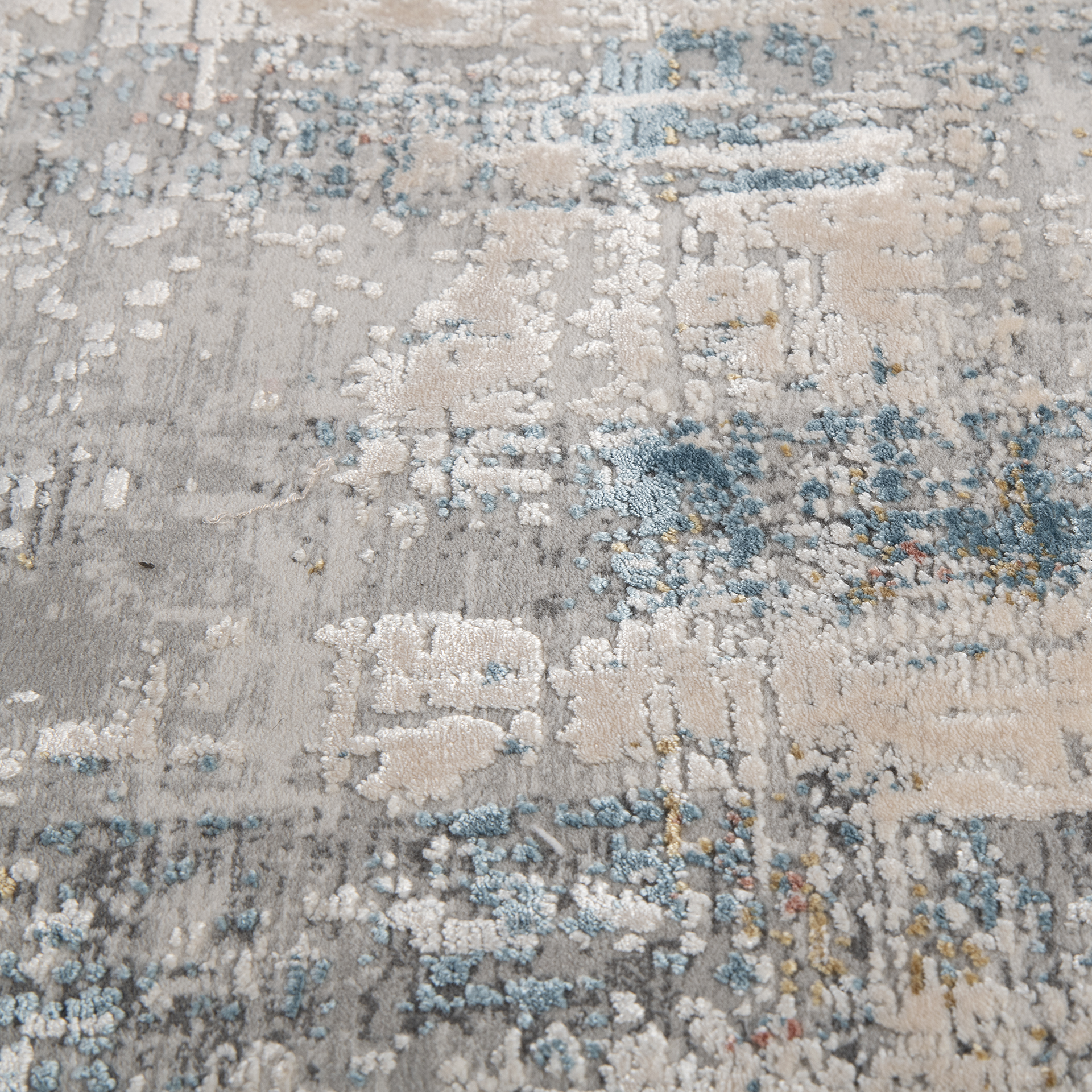 Teppich Atlantis 200x200cm blau grau Teppich Atlantis 200x200cm blau grau