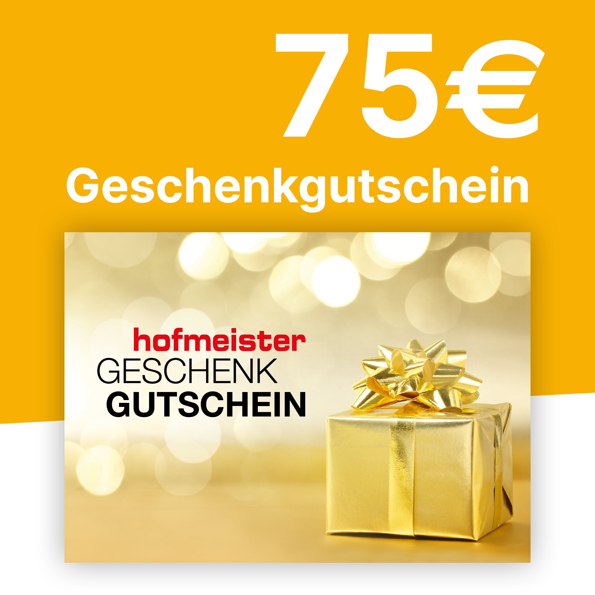 Gutschein 75,- € Gutschein 75,- €