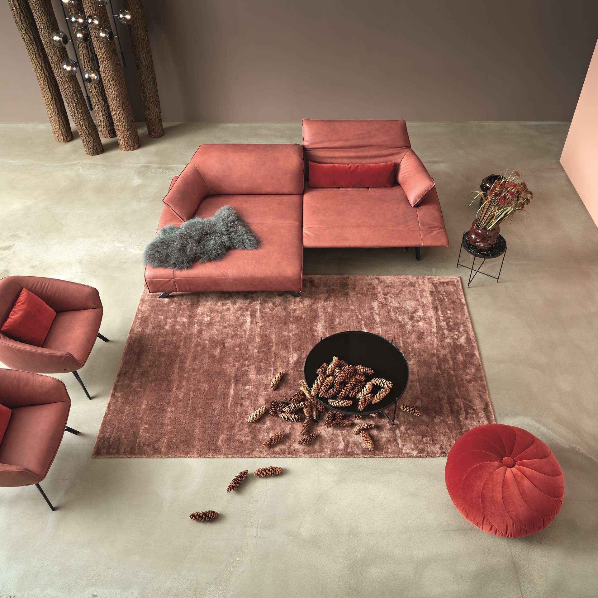 Himolla Ecksofa 1052 Rosa Himolla Ecksofa 1052 Rosa